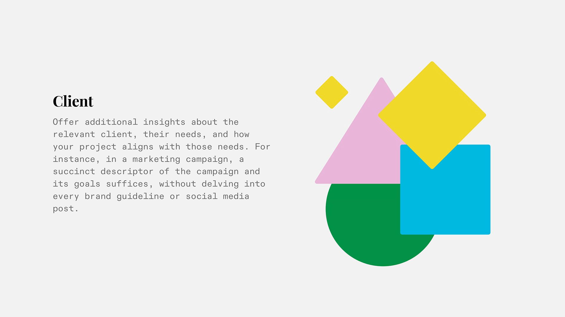 Marketing Project Brief - Description