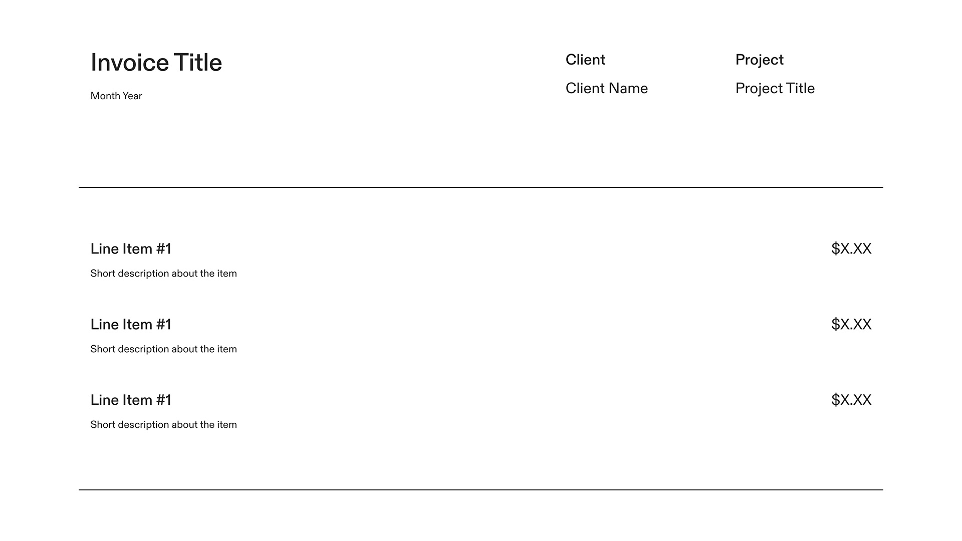 Invoice Template – Thumbnail