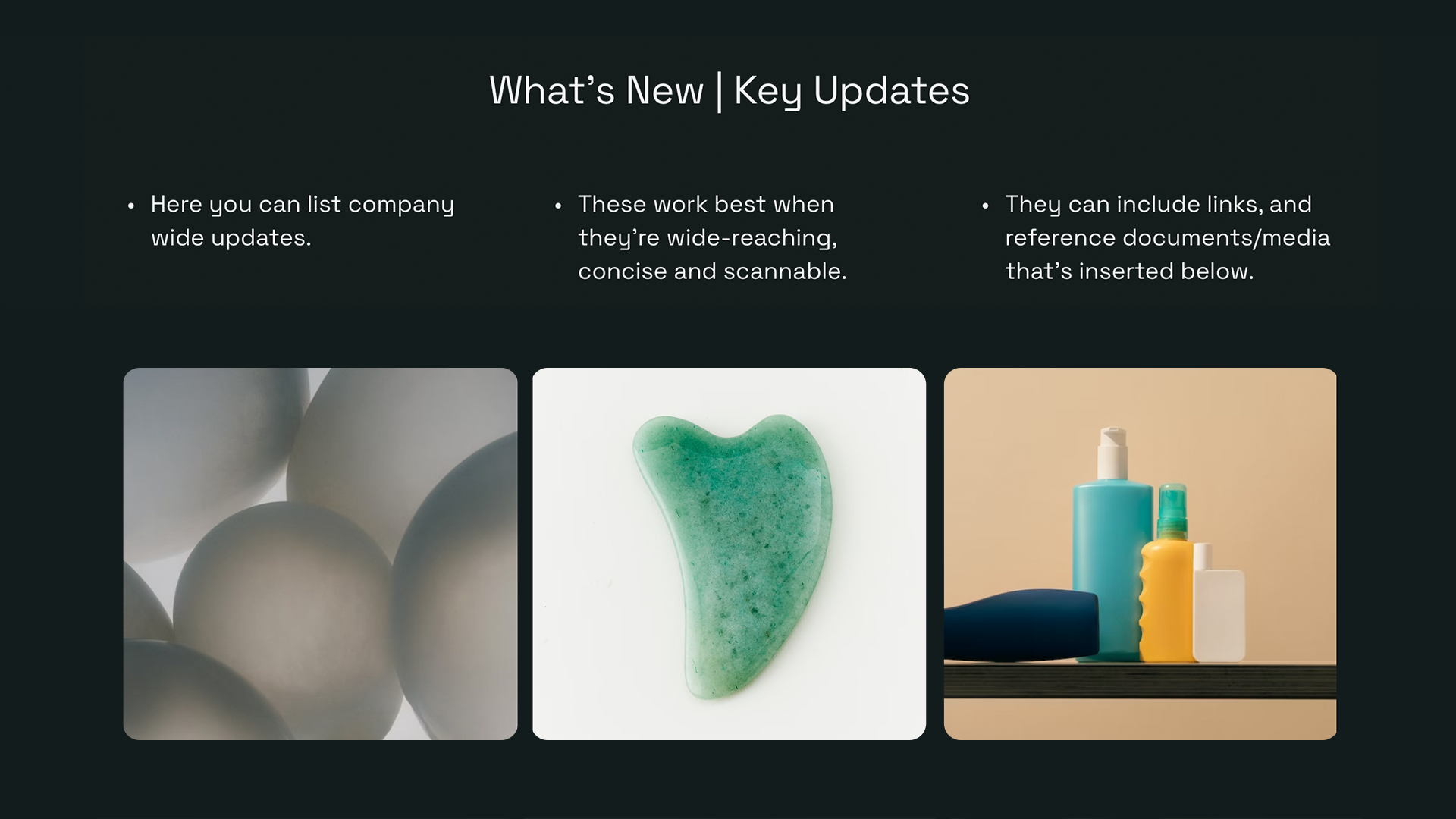 Weekly Company Update Template - Whats New