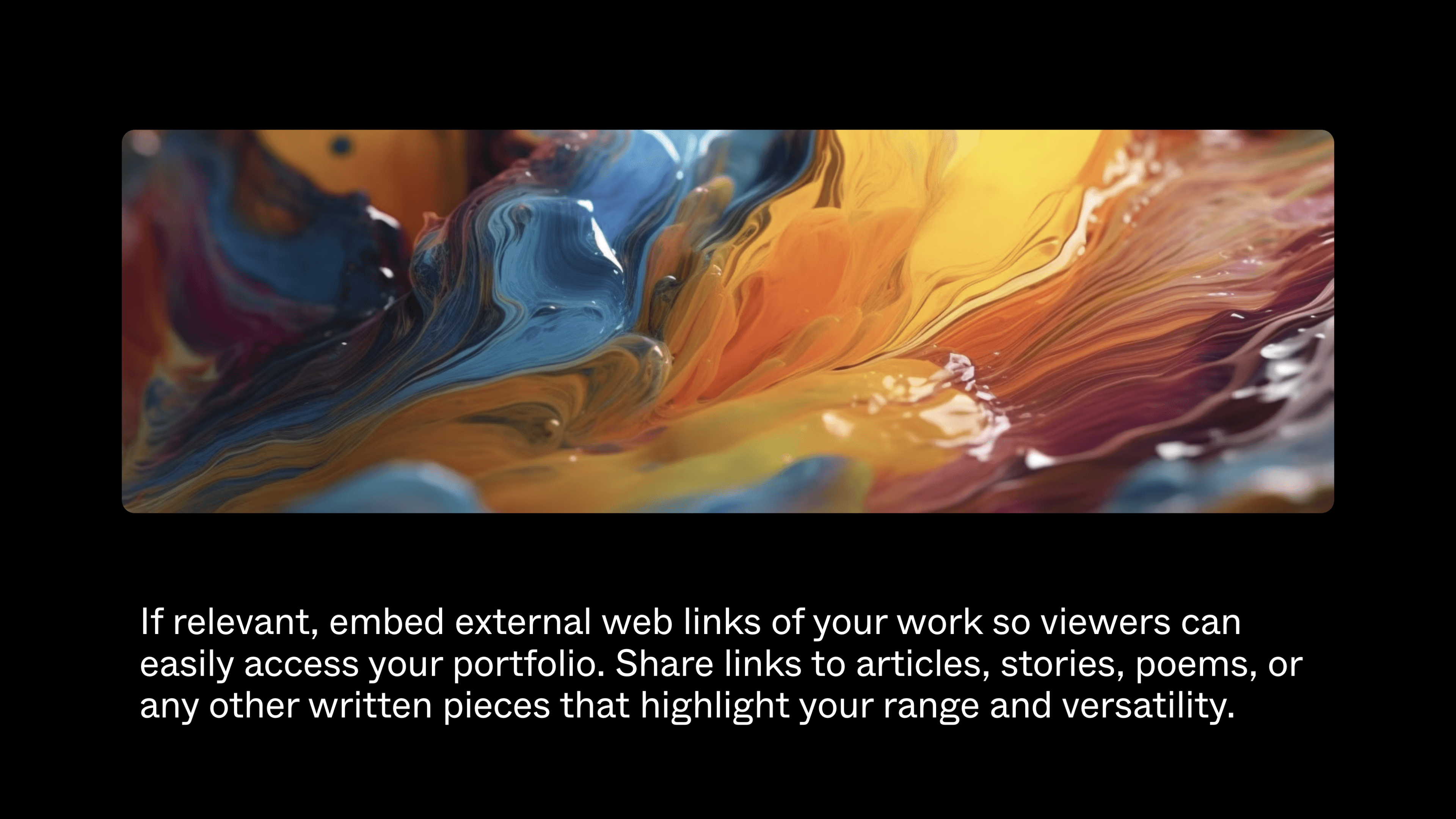 Work Portfolio Template – Project Highlight Section