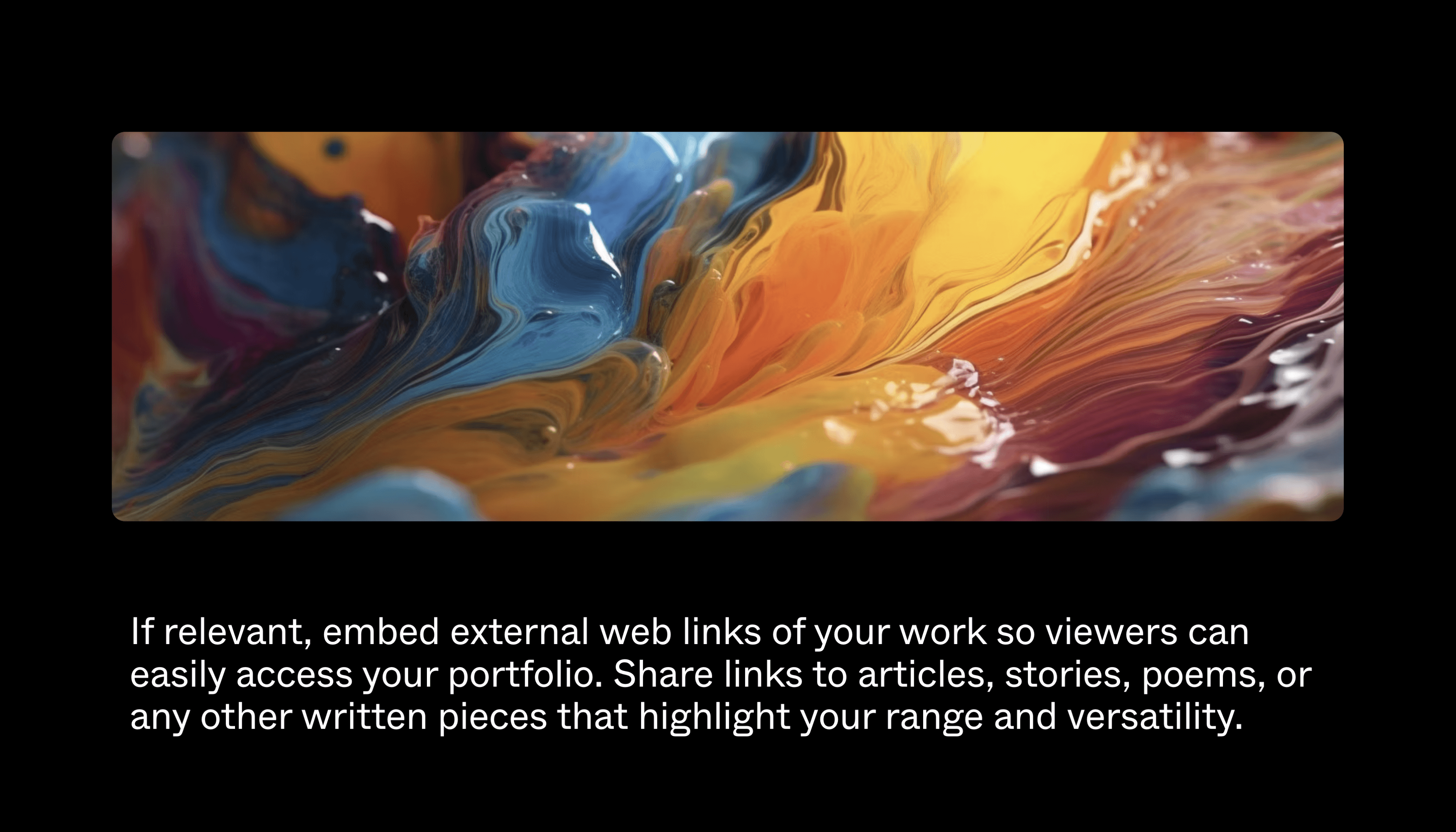 Work Portfolio Template – Project Highlight Section