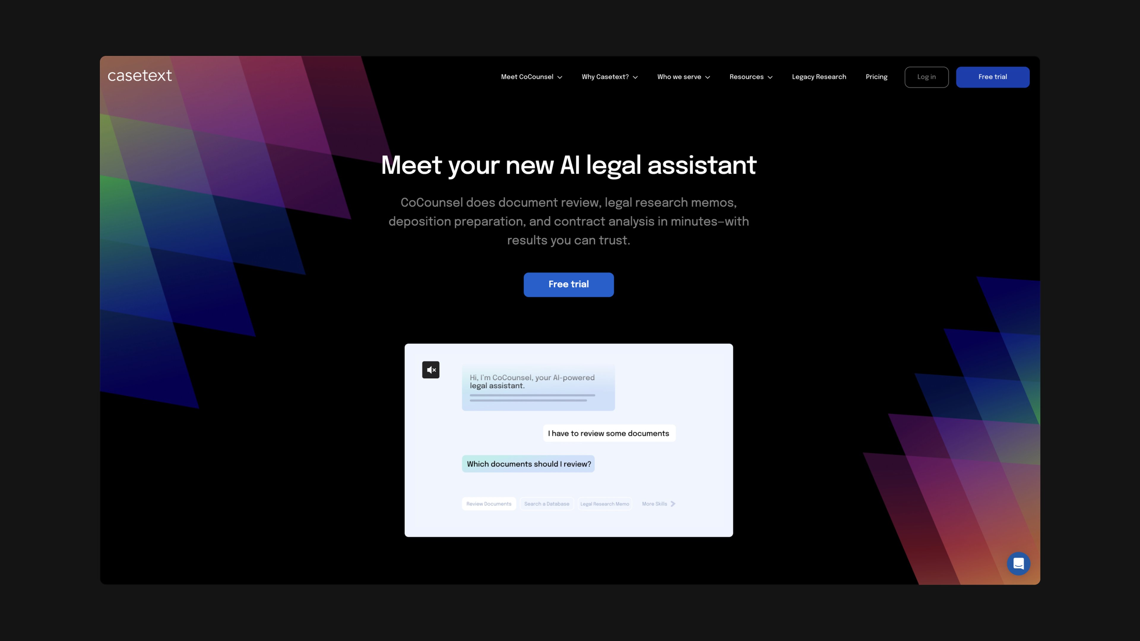 Casetext AI legal assistant