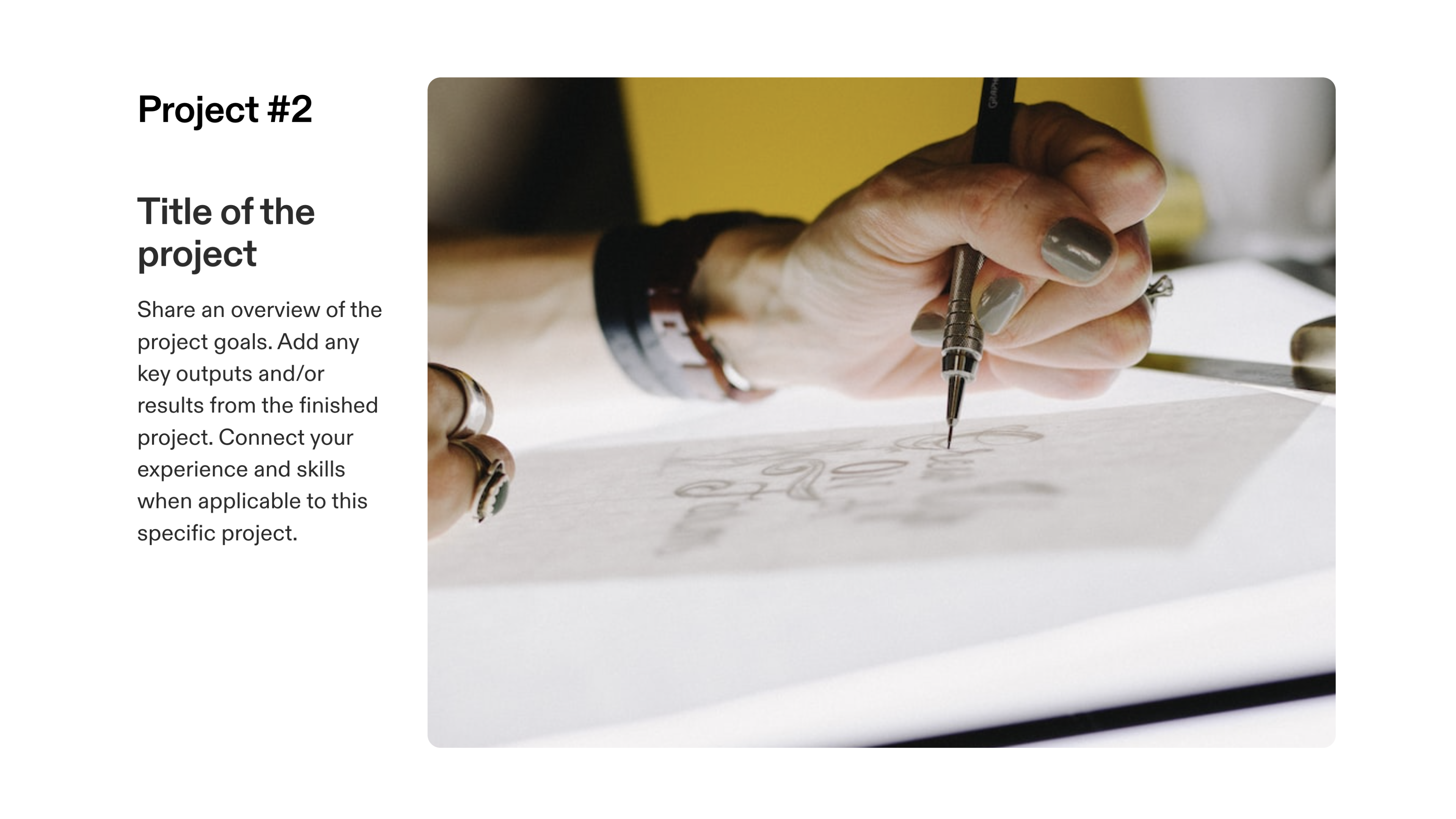 CV — Project Section