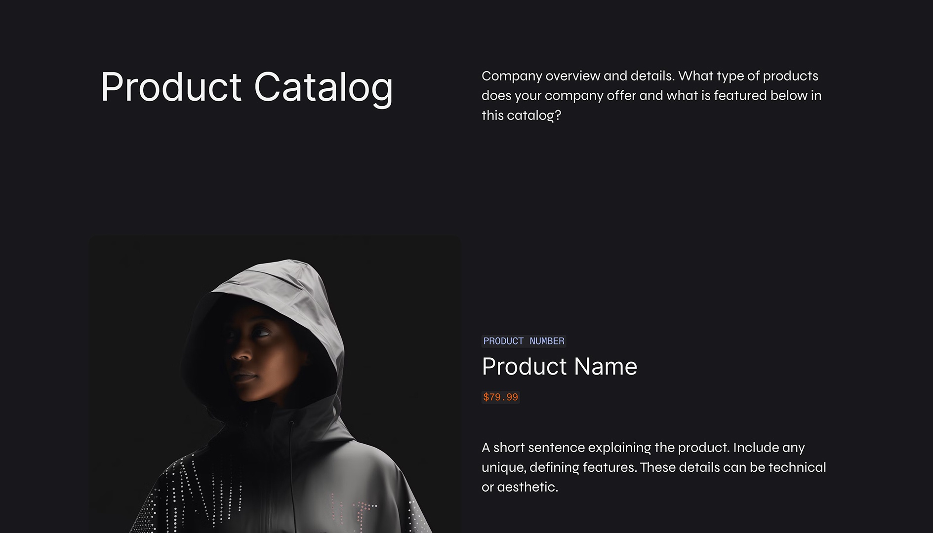 Product Catalog - Item One