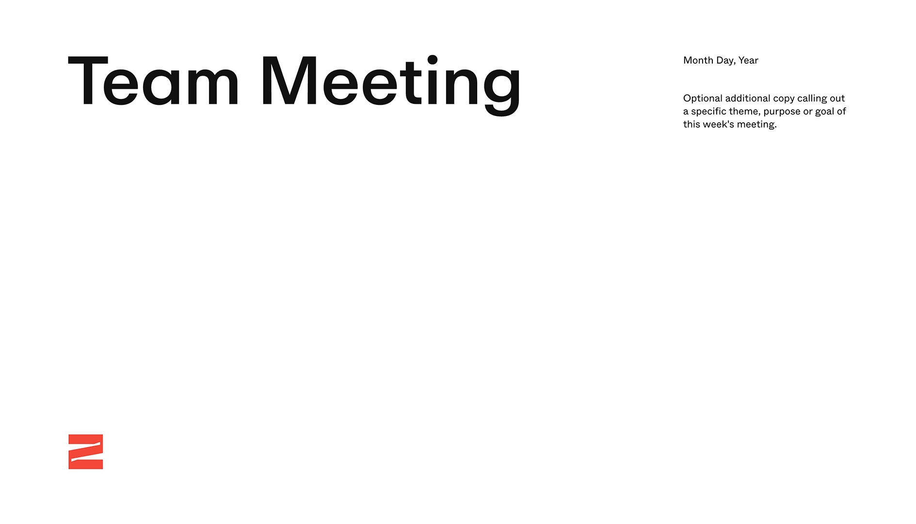 Team Meeting Template – Thumbnail