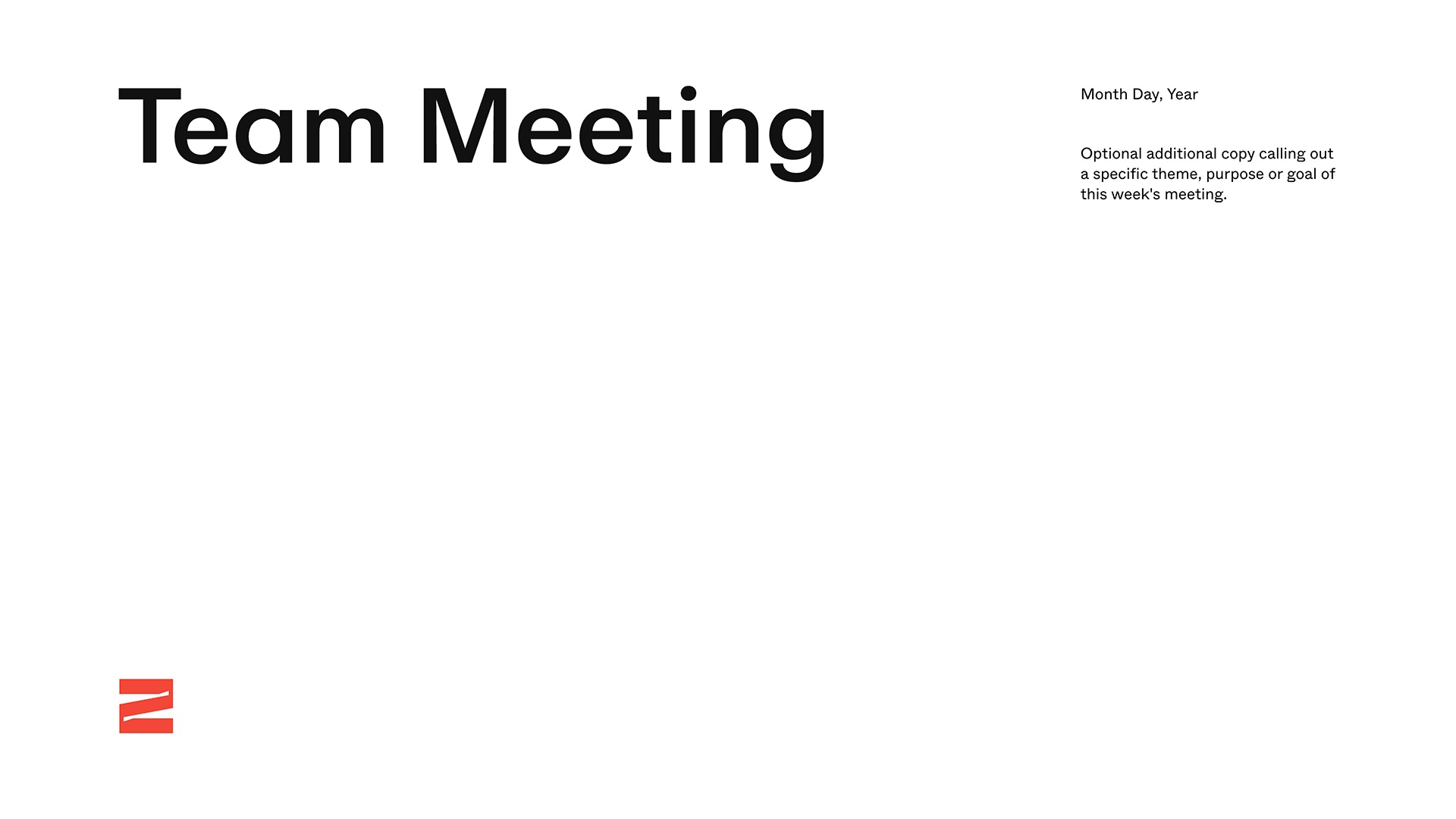 Team Meeting Template – Thumbnail