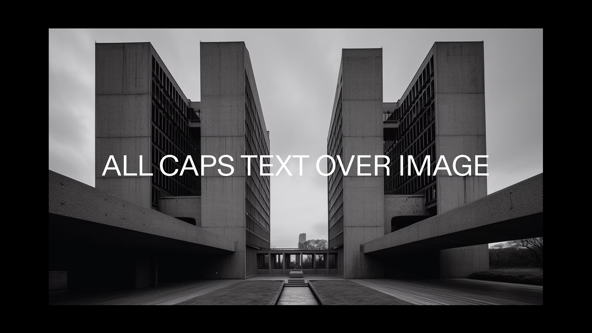 Brutalist Theme - Text Over Image