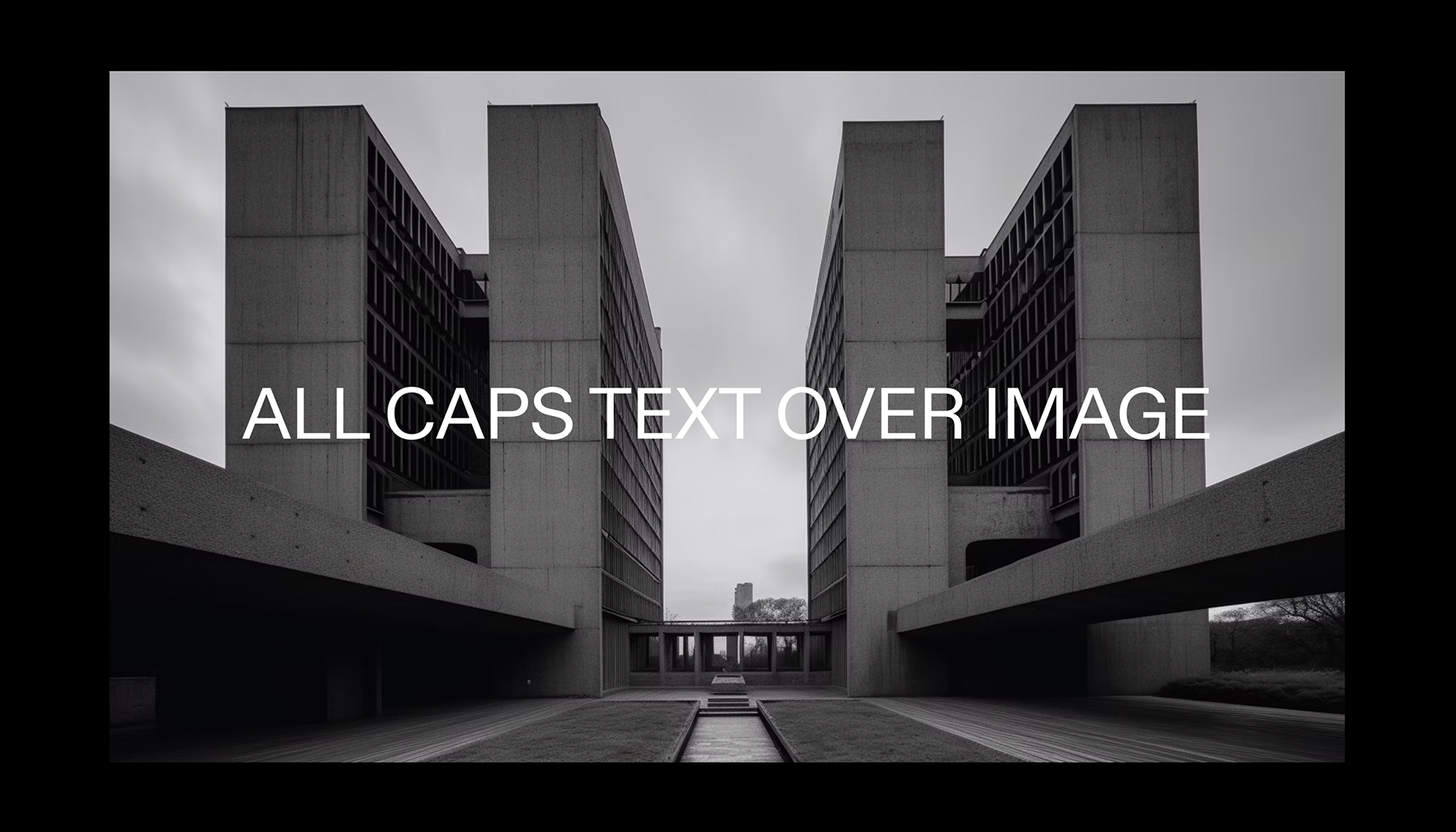 Brutalist Theme - Text Over Image