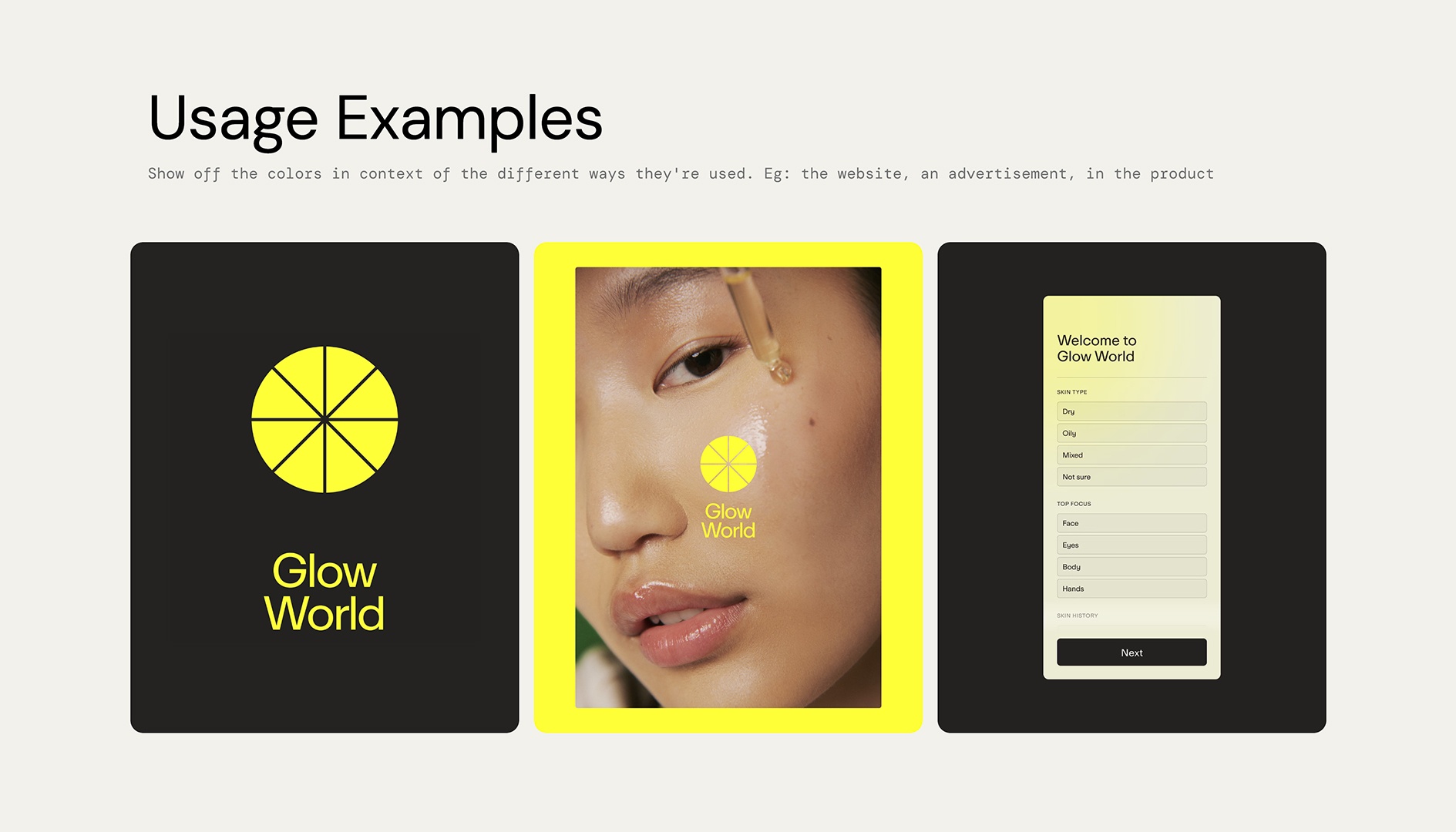 Brand Colors - Usage