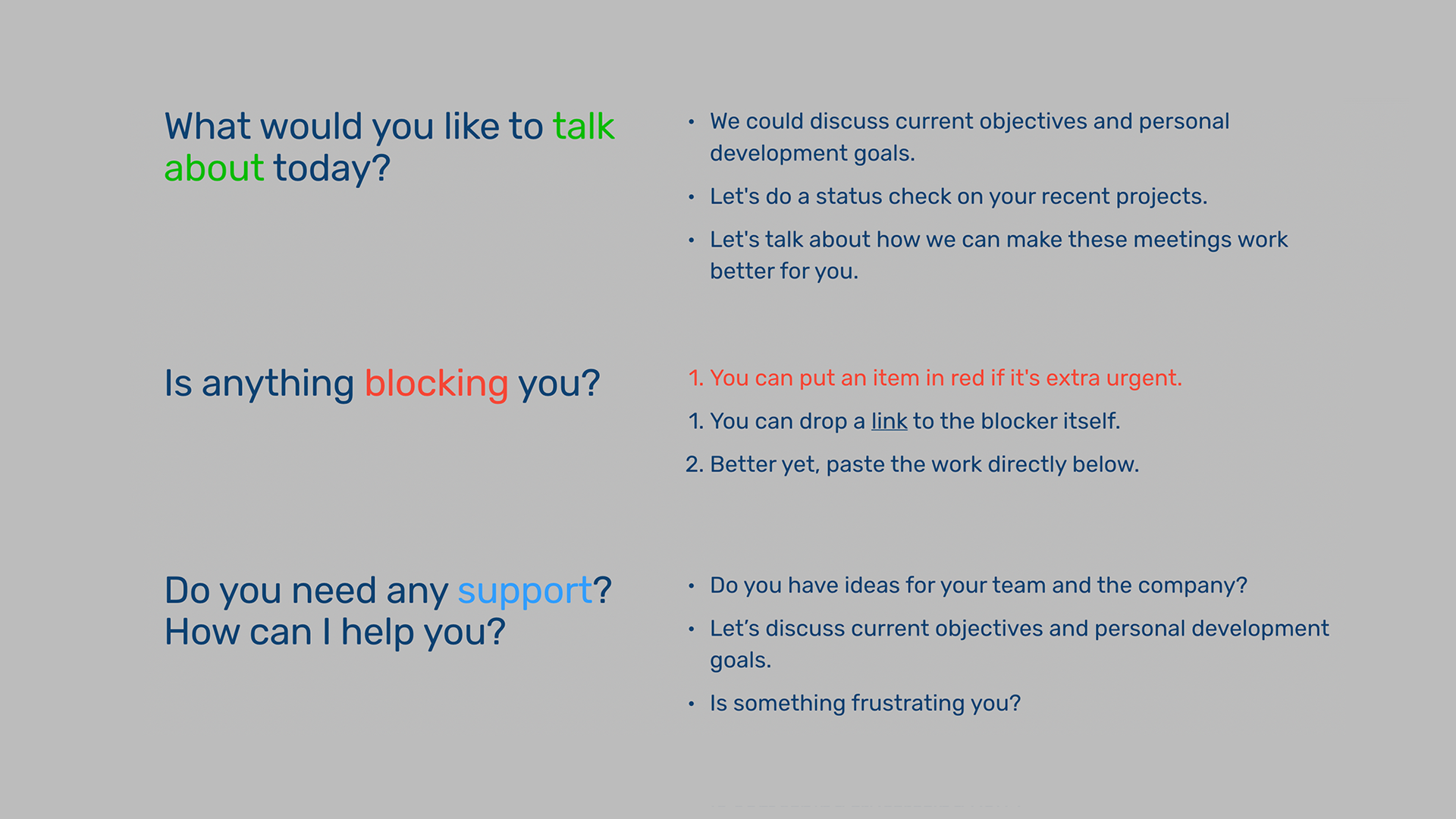 1 1 Meeting Doc Template - Discussion Topics