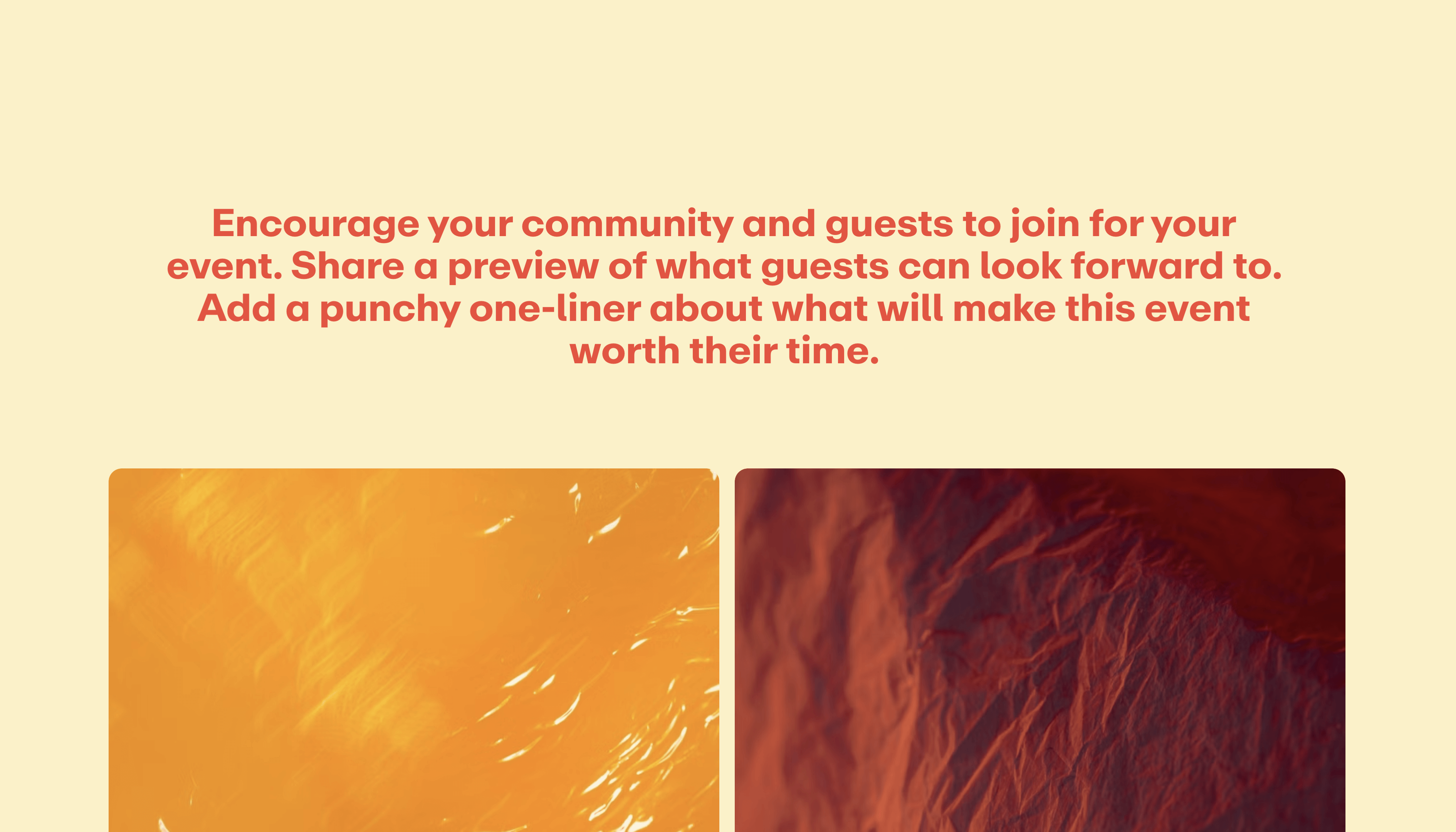 Event Invite Template – Note Section