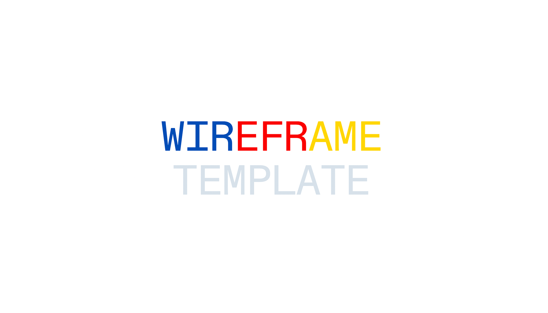 Wireframe Template - Title