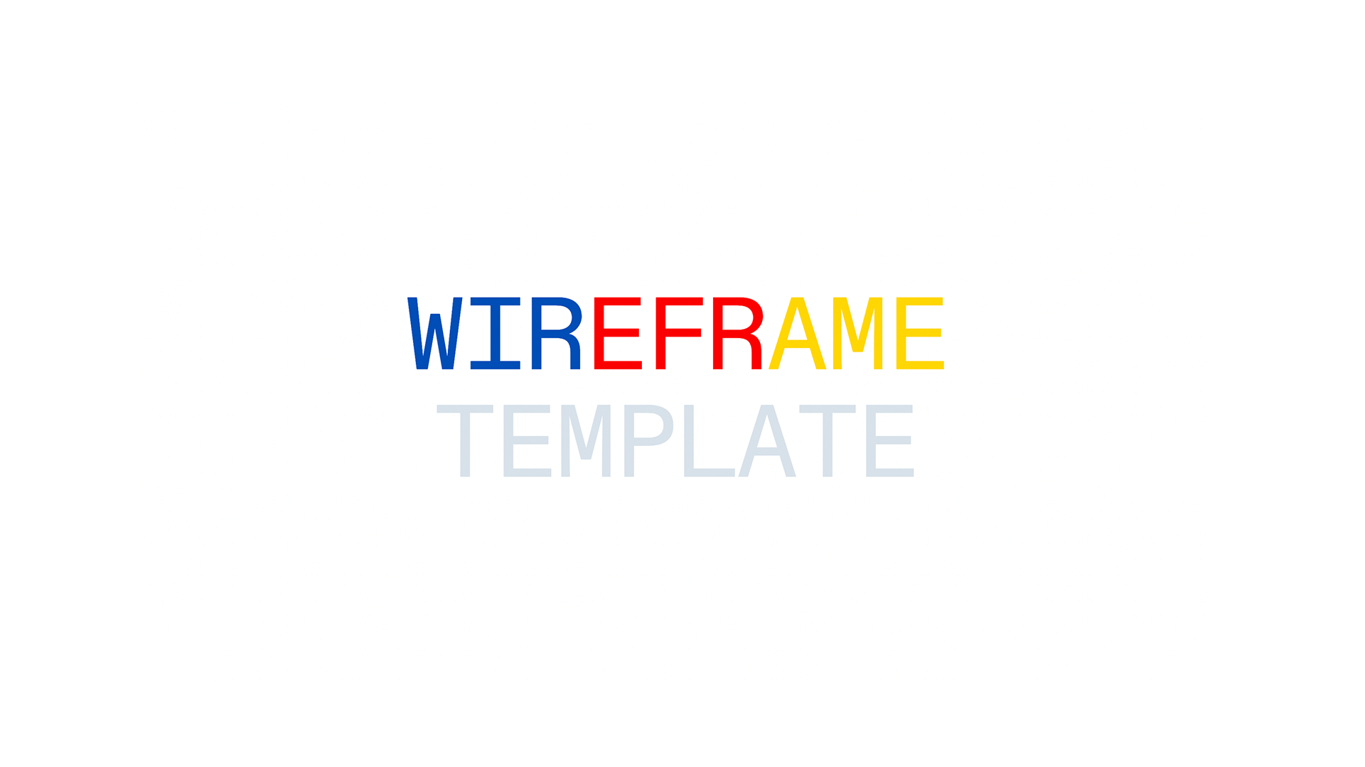 Wireframe Template - Title