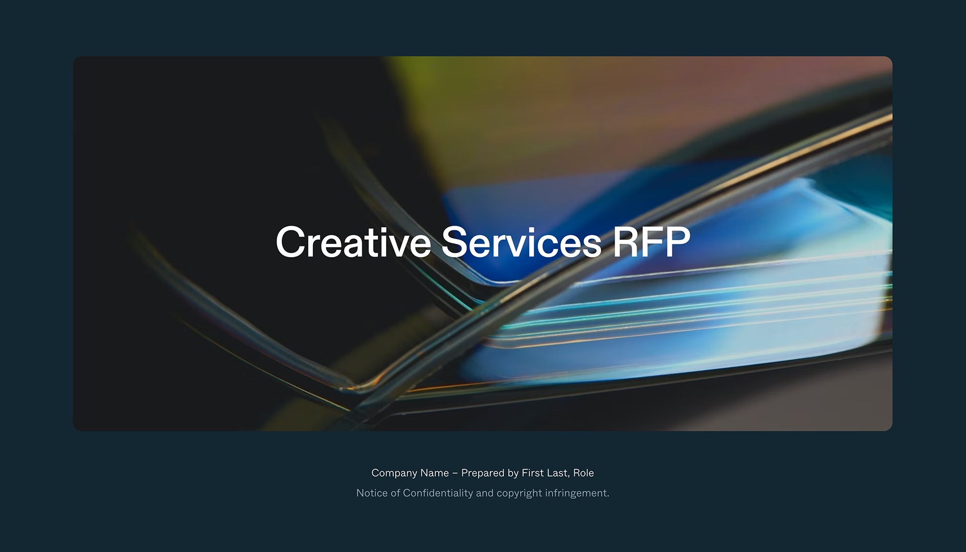Creative Services RFP - Cover