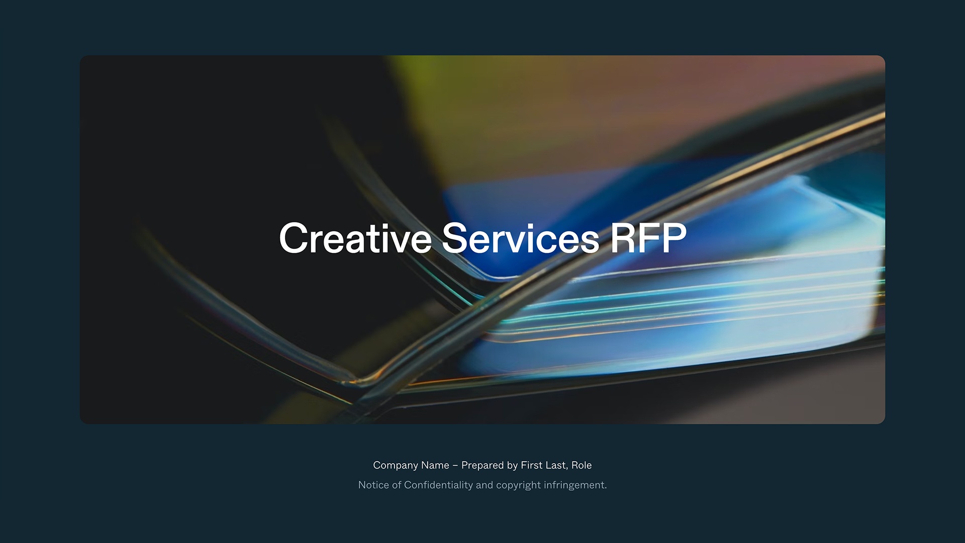 Creative Services RFP - Cover