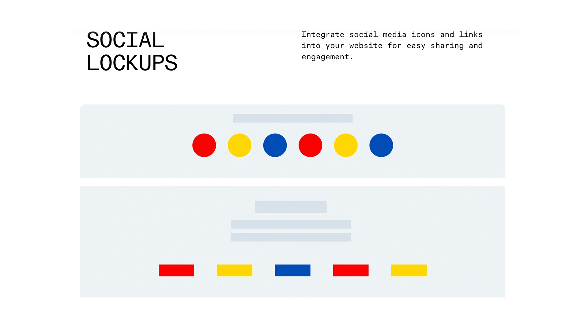 Wireframe Template - Social Lockups