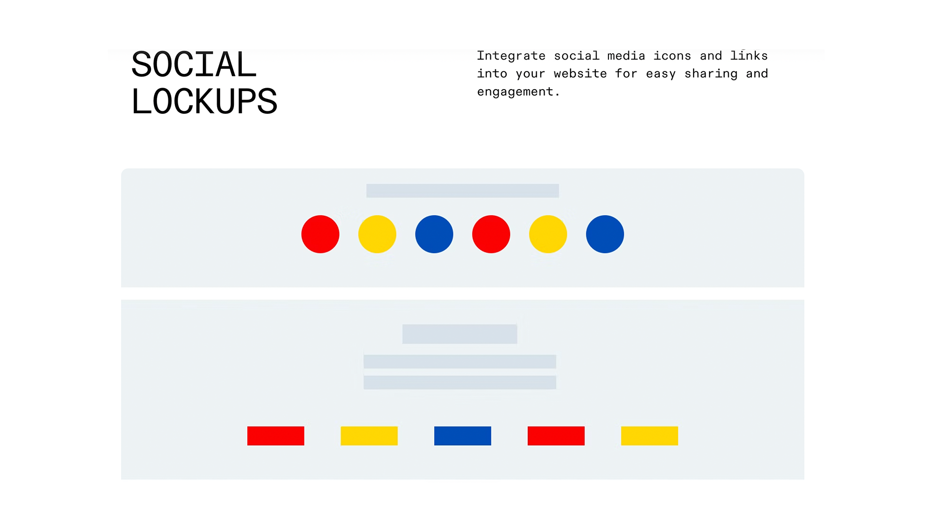 Wireframe Template - Social Lockups