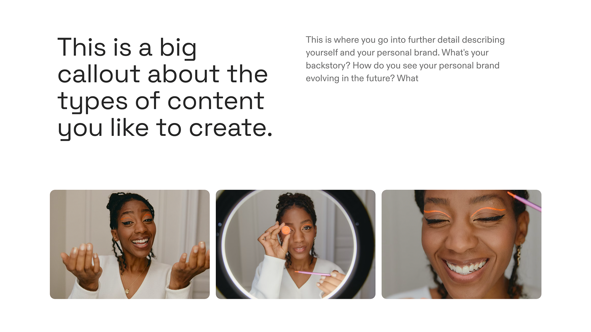 Creator Media Kit - My Content