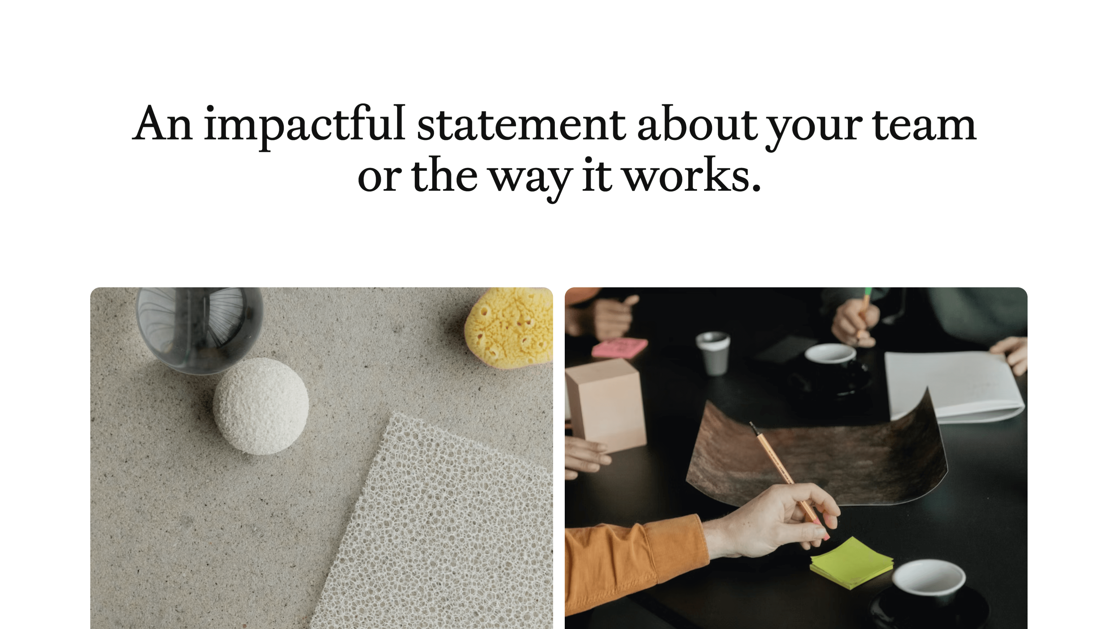 Marketing Site Template – About Section