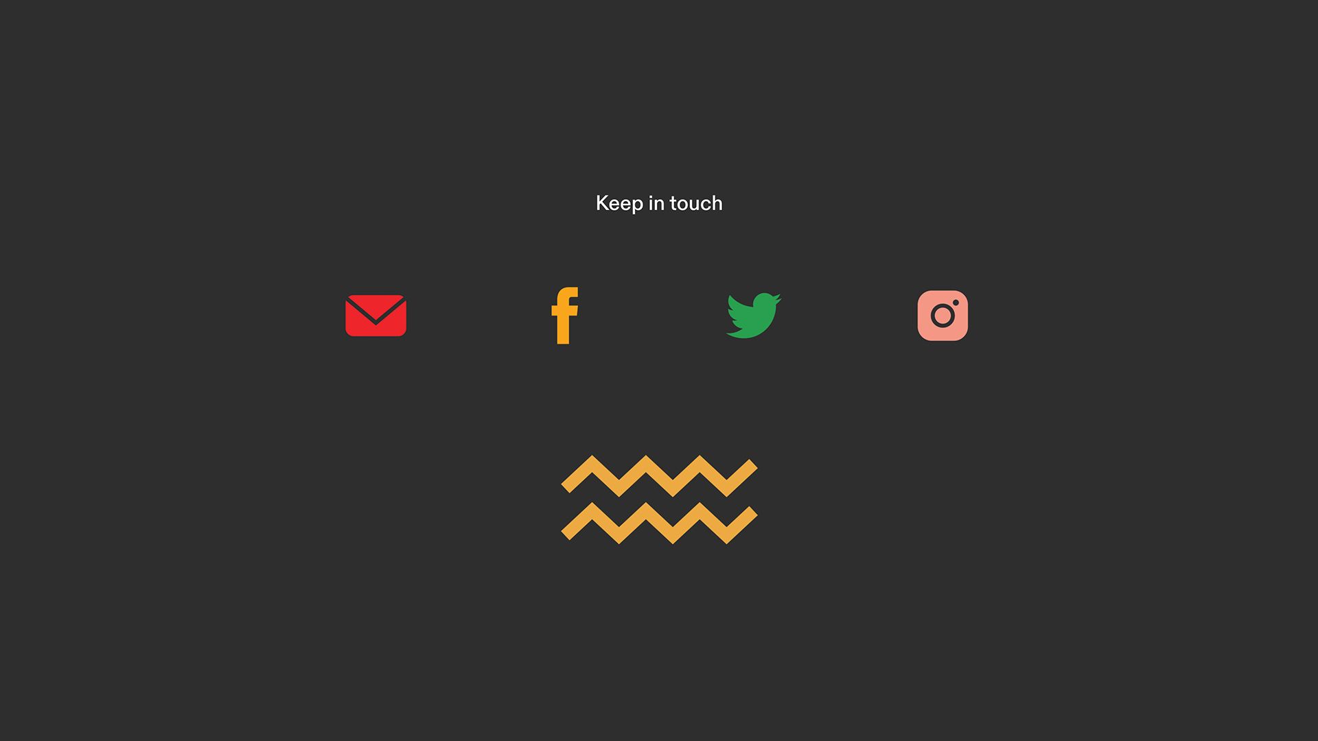 Thank You Card - Keep in Touch