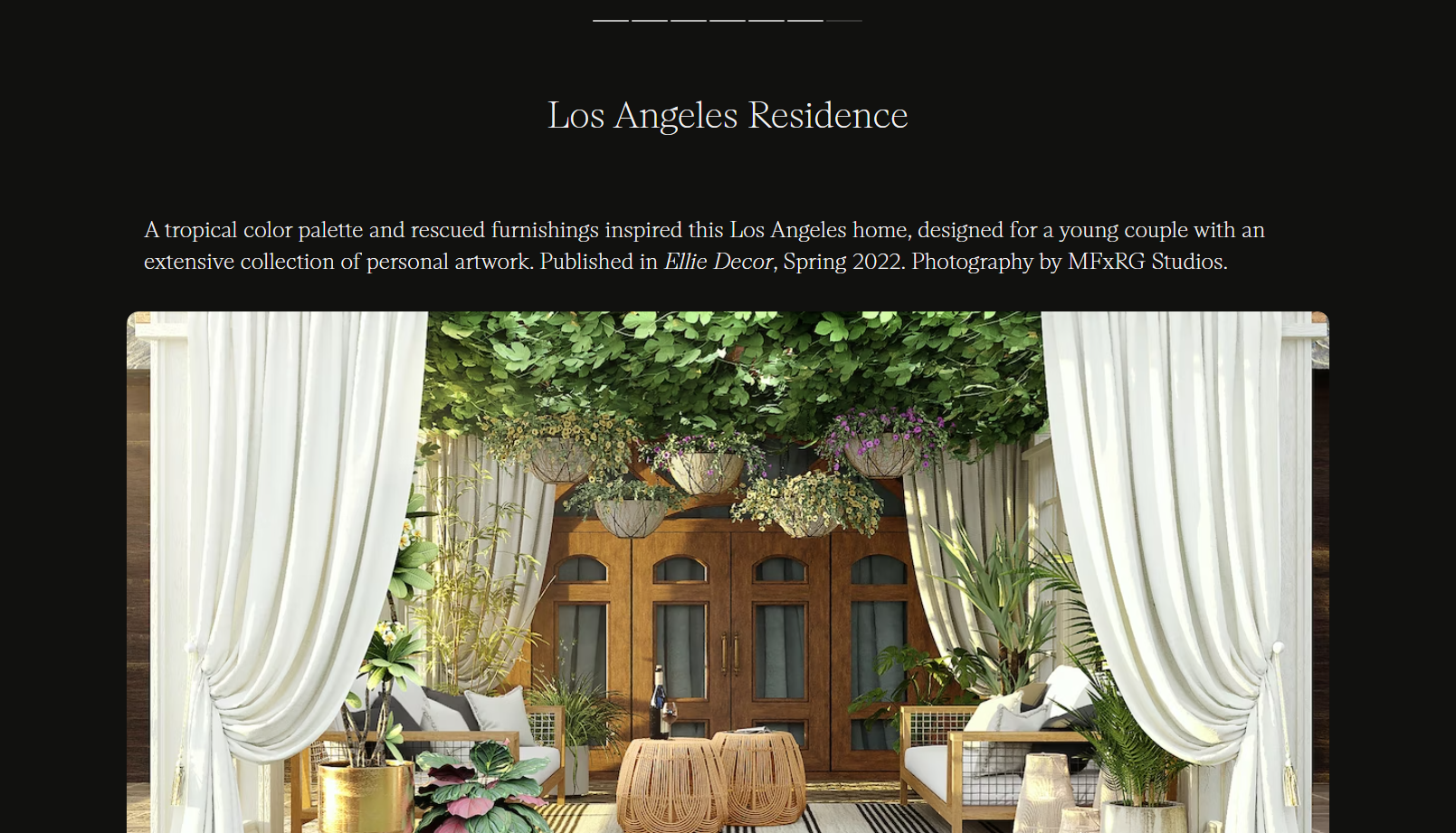 Interior Design Portfolio - Project Detail