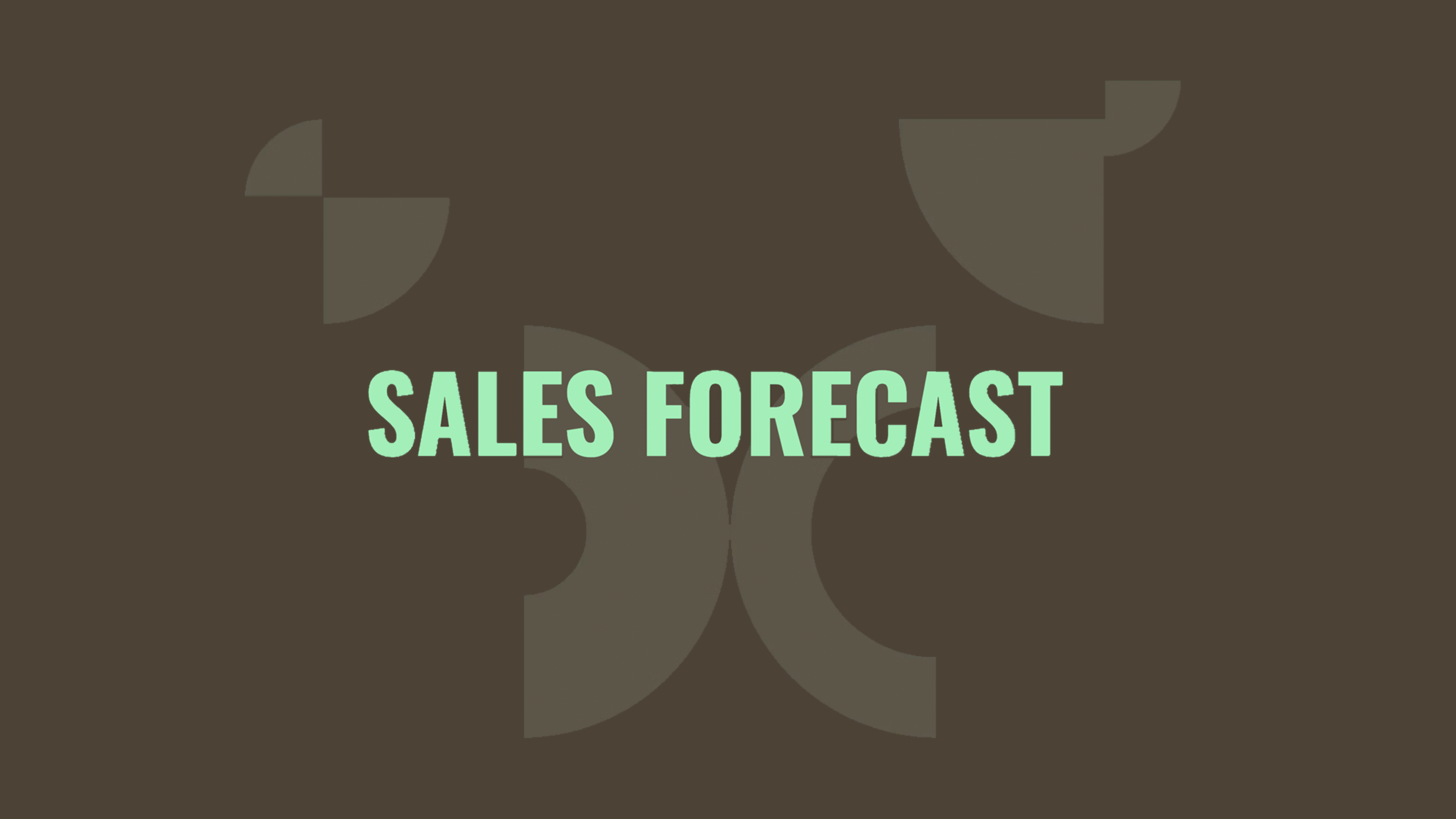 Sales Forecast - Introduction