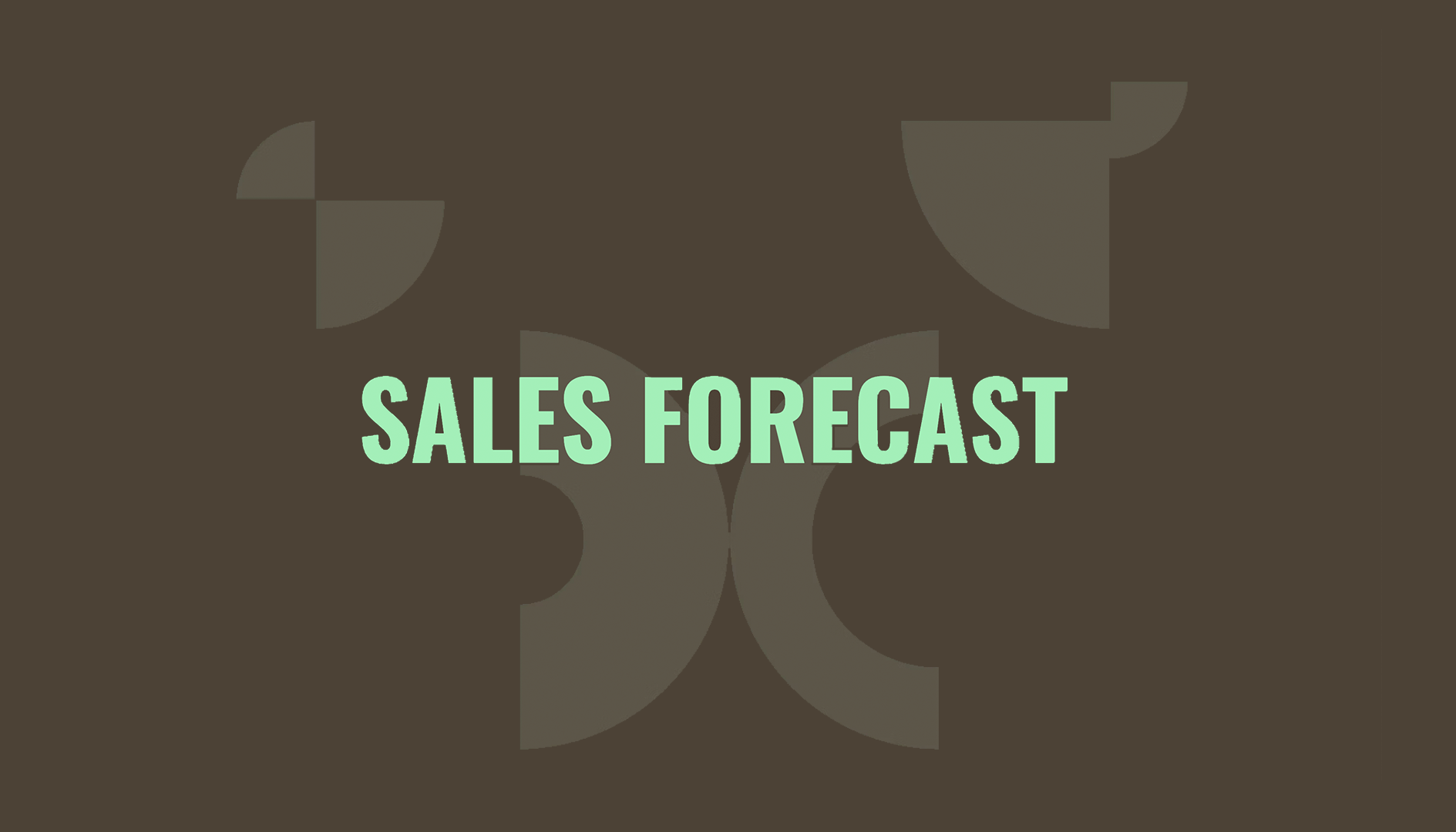 Sales Forecast - Introduction