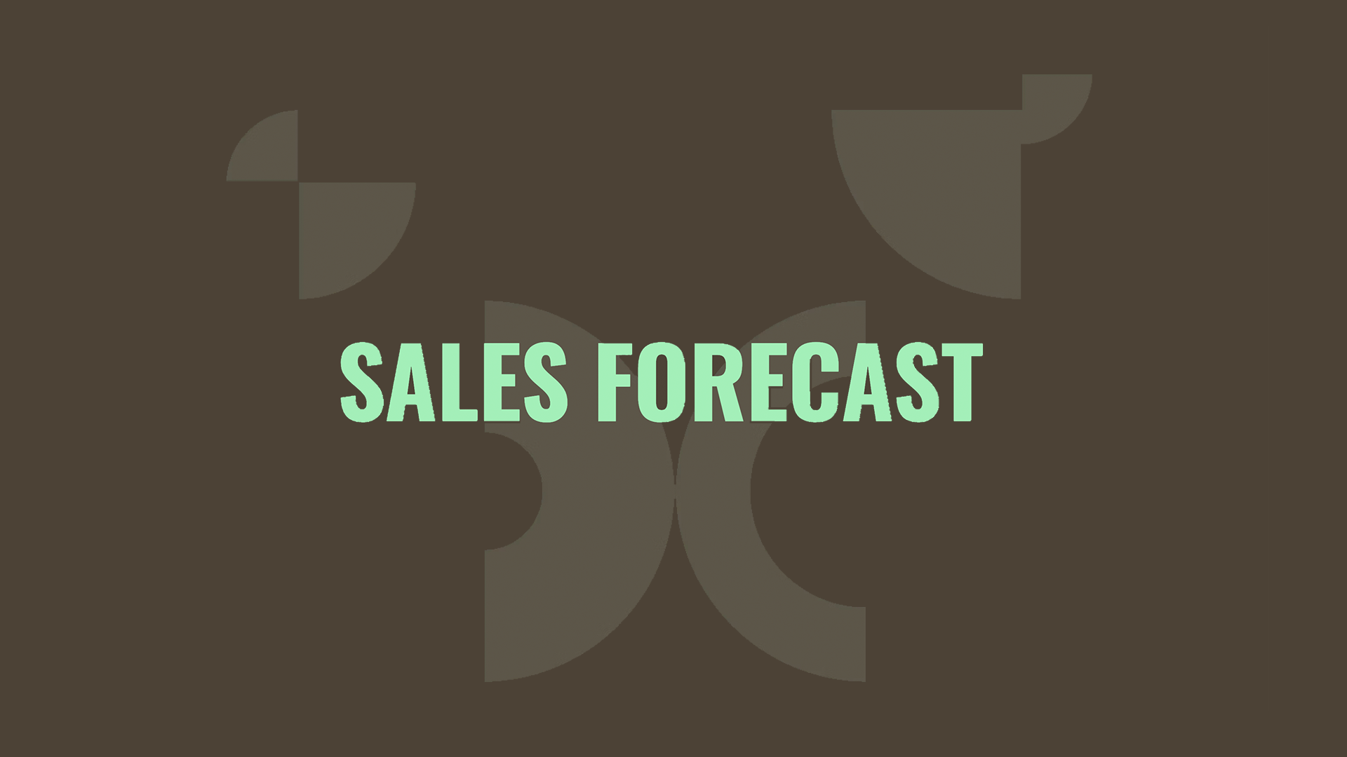 Sales Forecast - Introduction