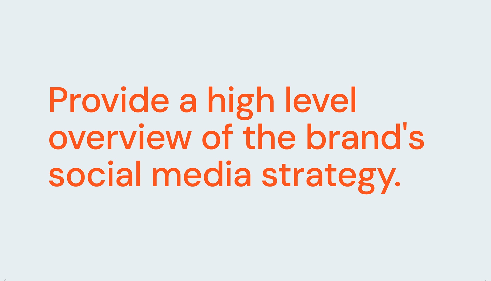 Social Media Plan - Overview