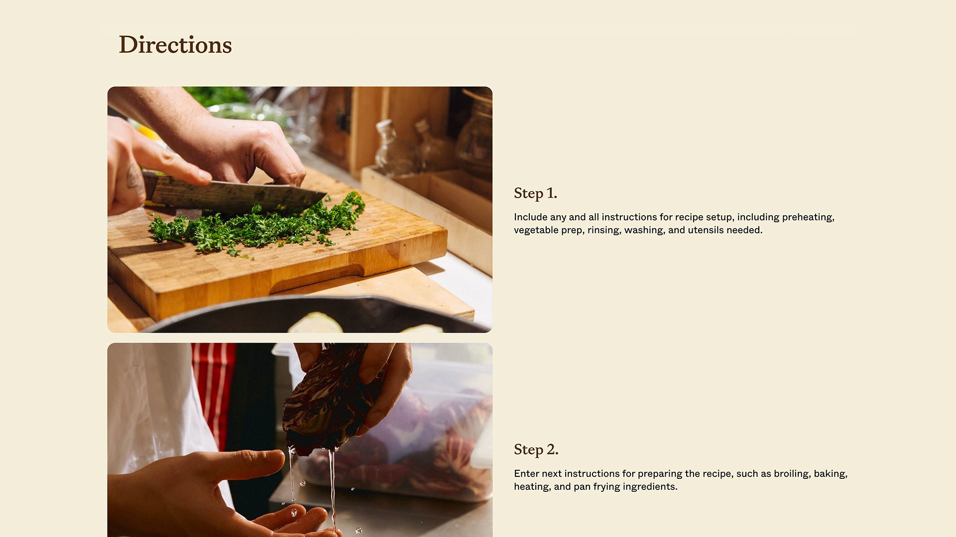 Recipe Template - Ingredients