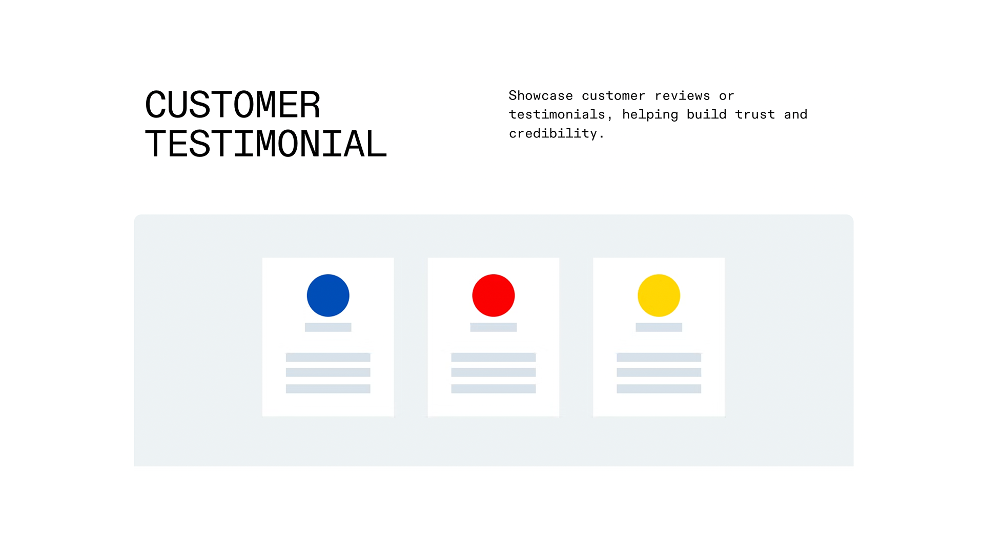 Wireframe Template - Customer Testimonial