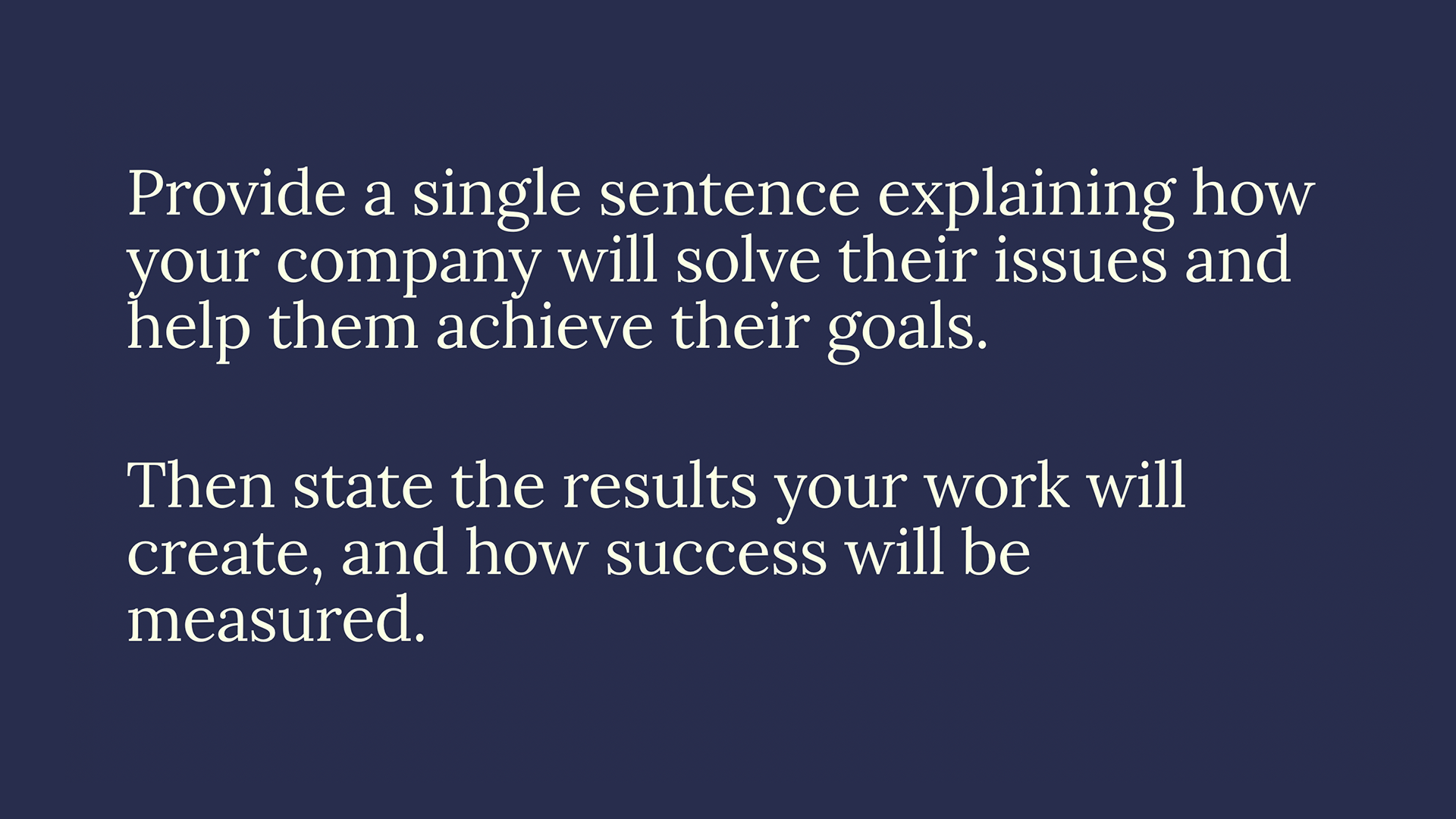 Consulting Pitch Deck - Text Only