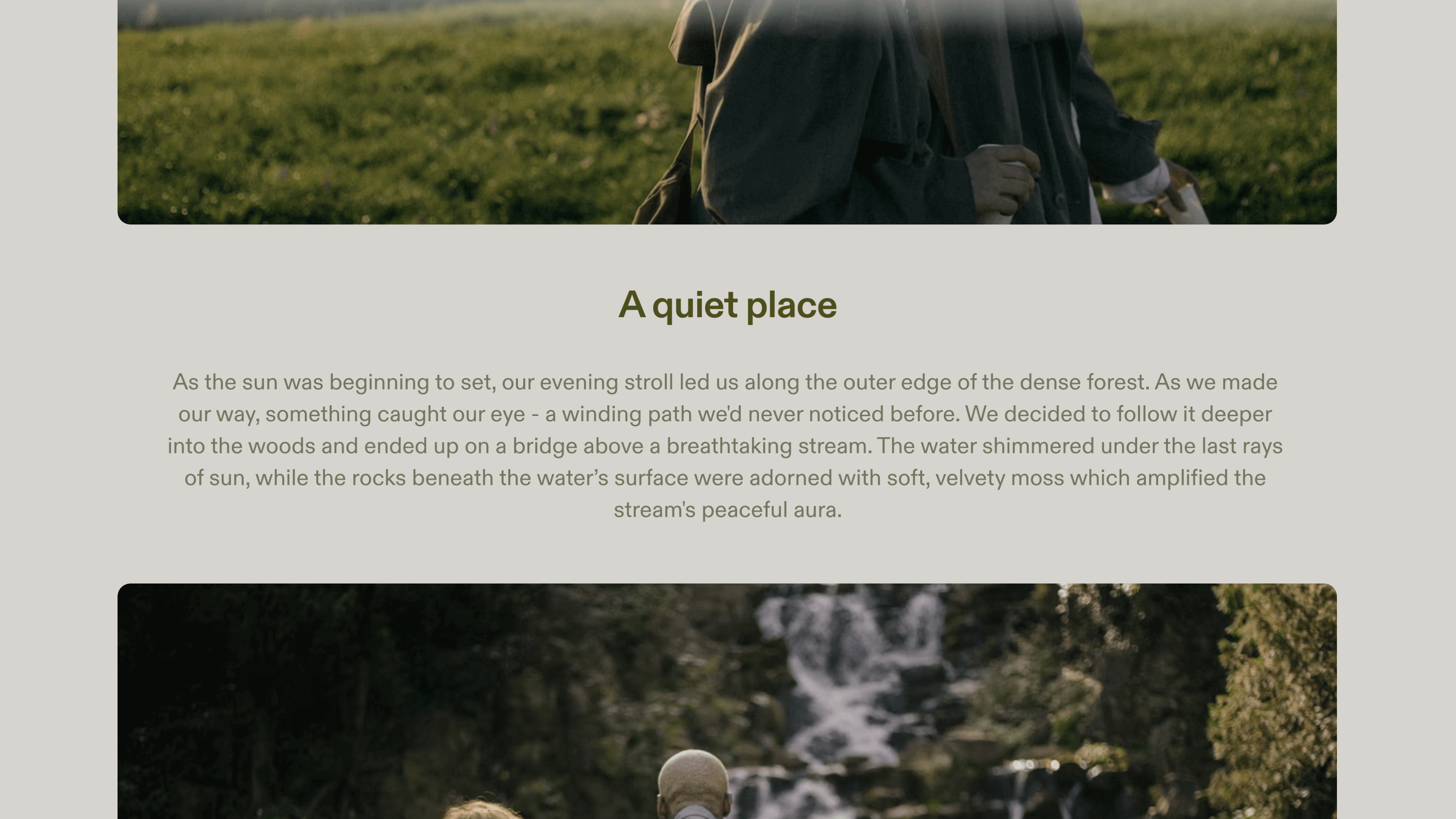 Photo Album Template – Story Section