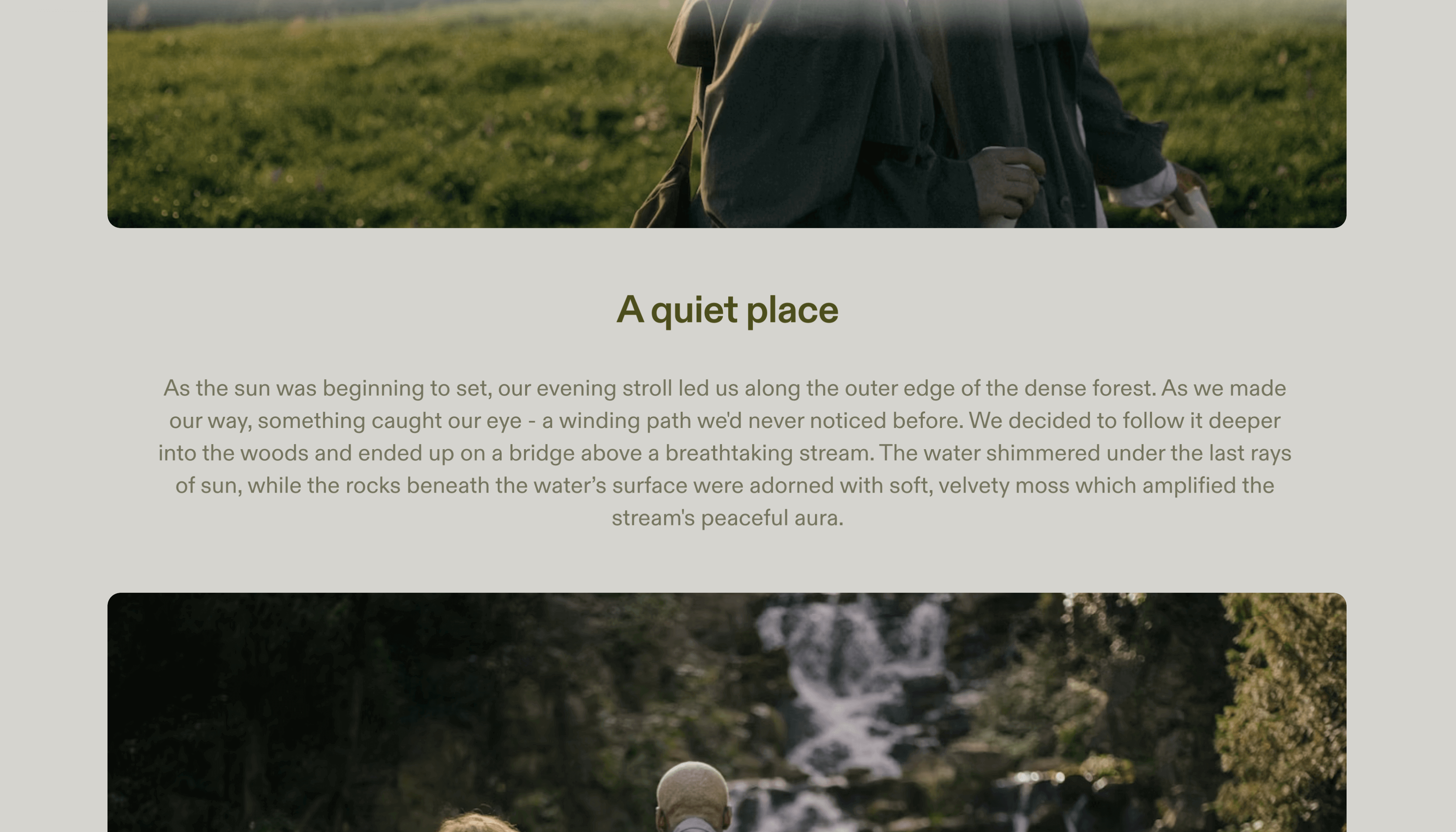 Photo Album Template – Story Section