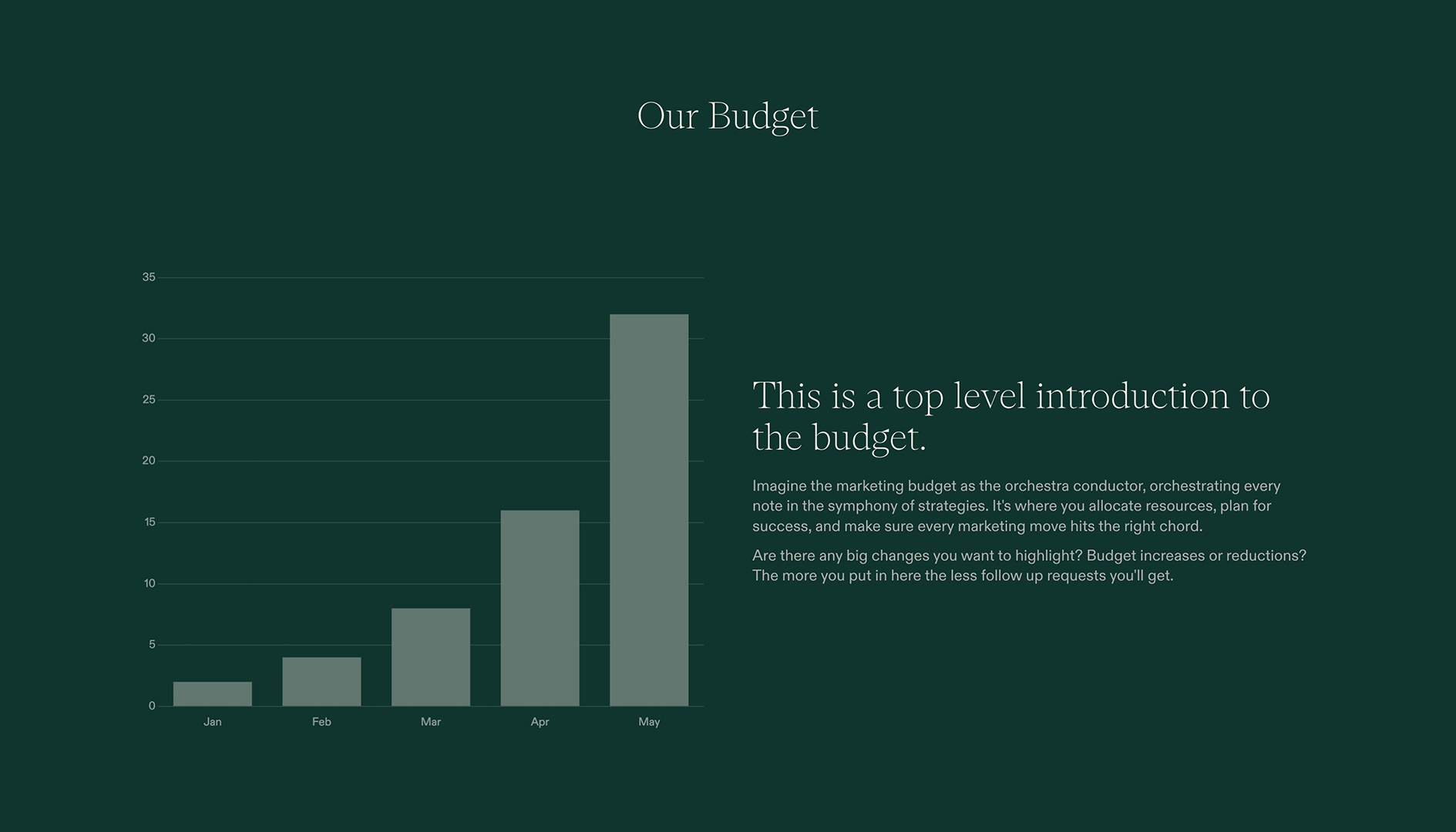 Marketing Strategy - Budget