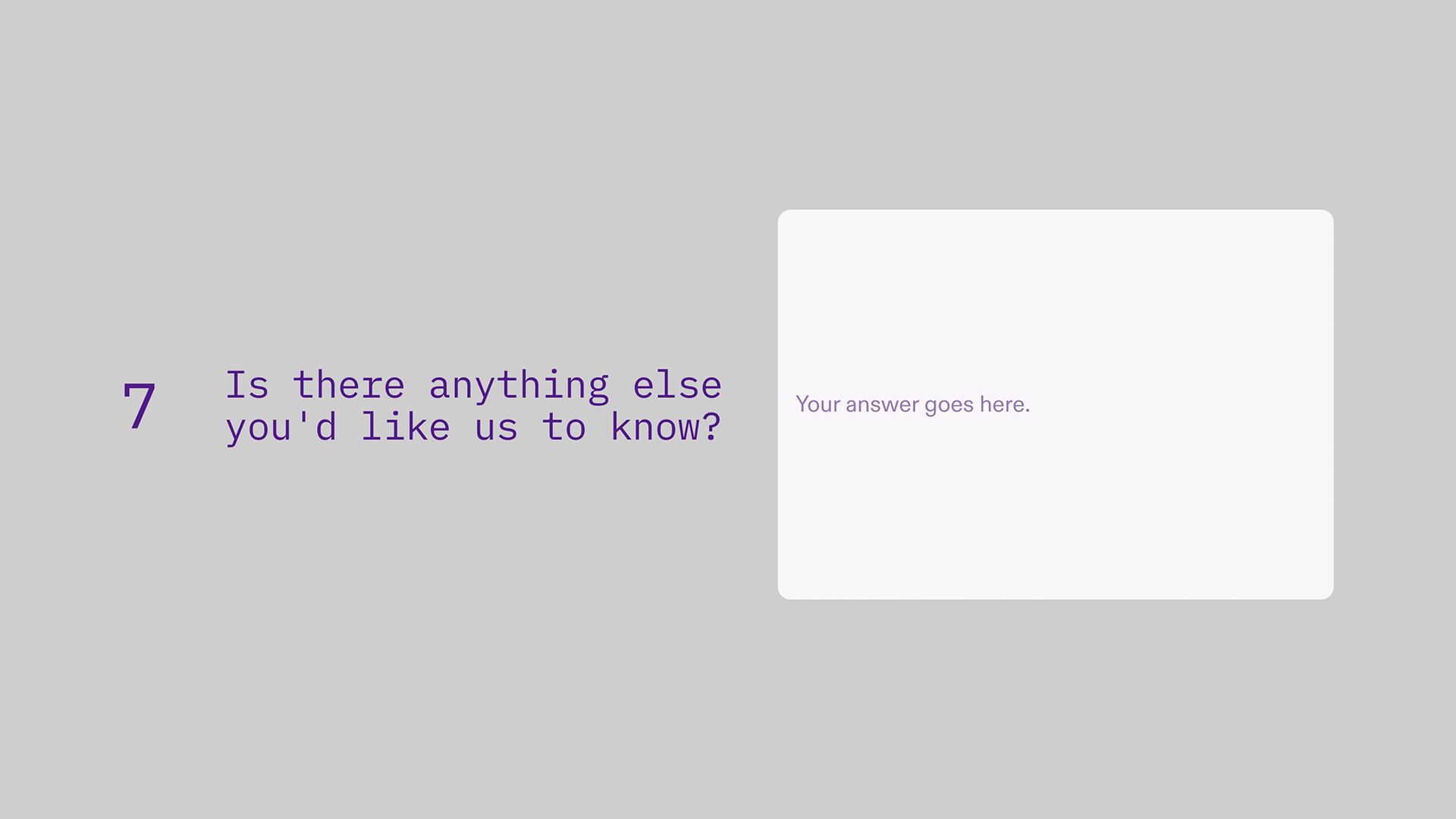 Customer Feedback Review - Additional Info