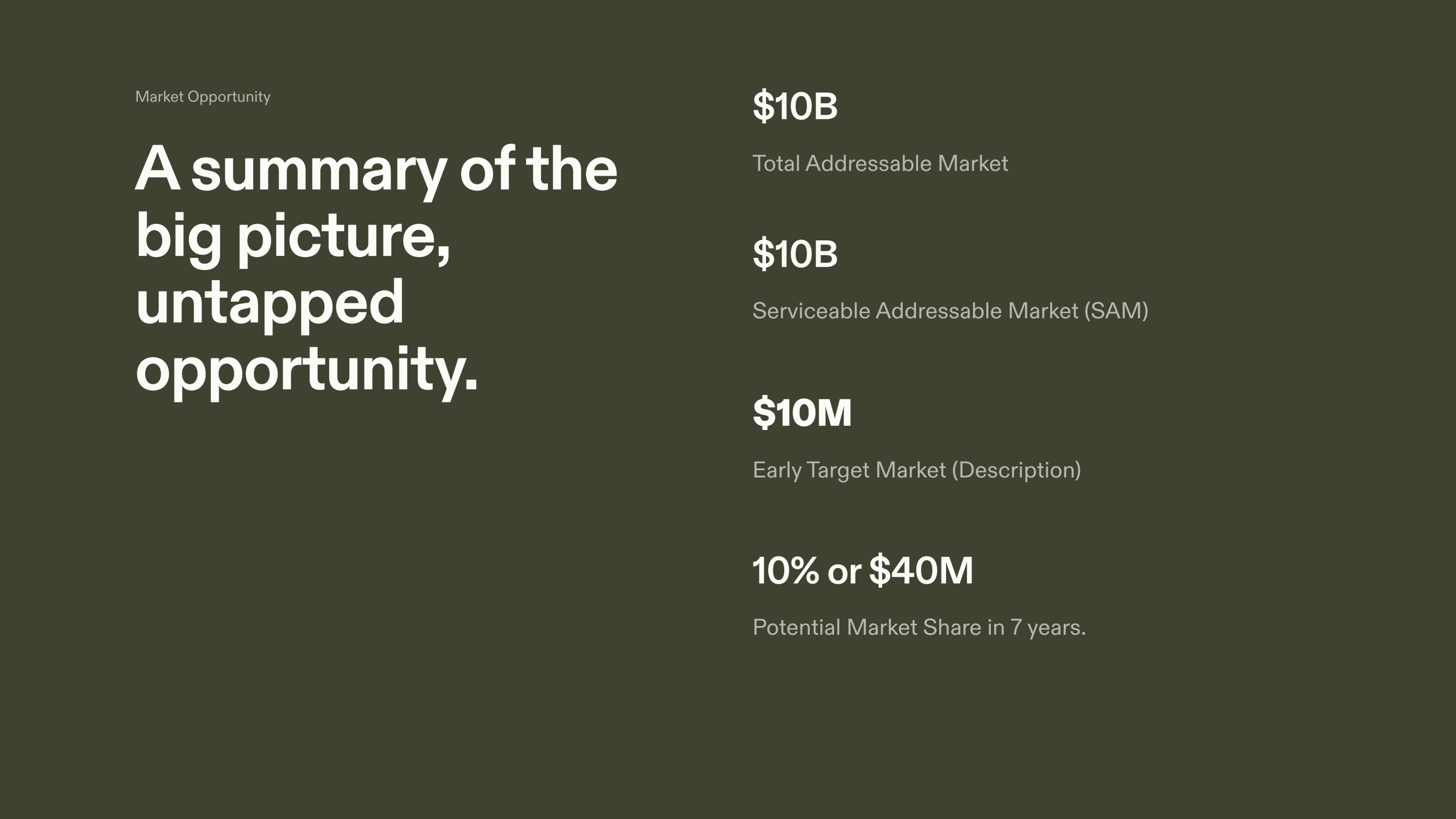 Fundraising Pitch Series A Template – Opportunity Section