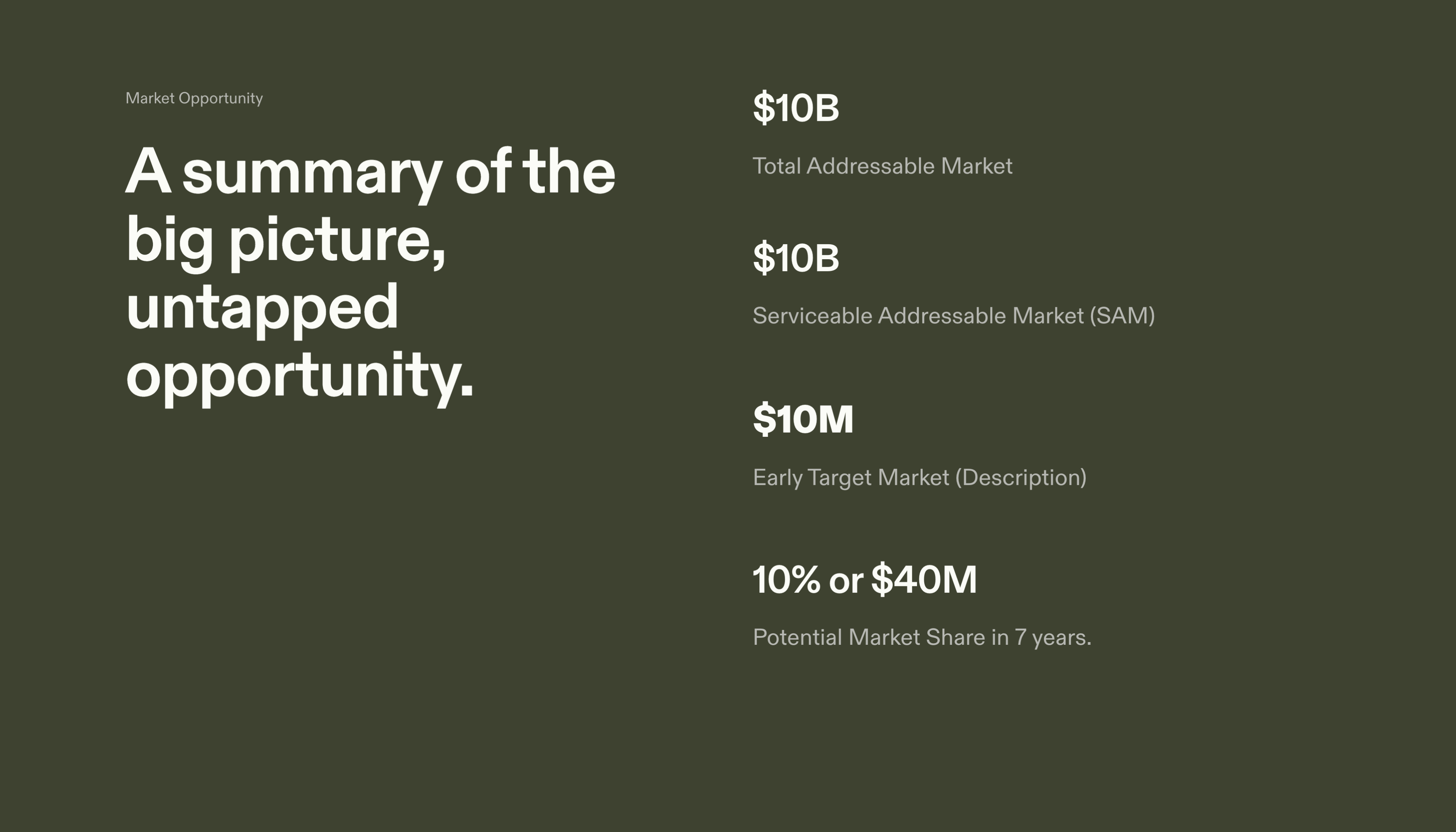 Fundraising Pitch Series A Template – Opportunity Section