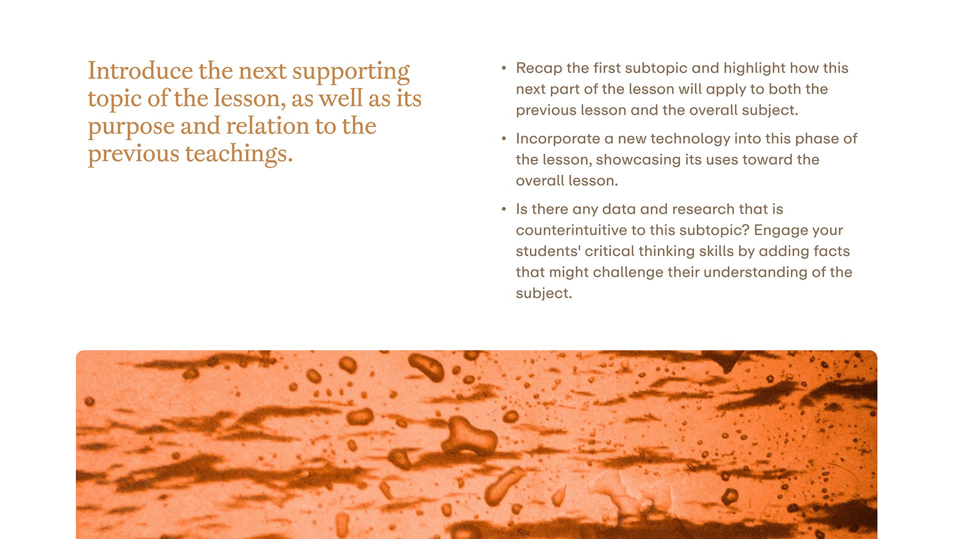 Science Lesson Template - Text Page