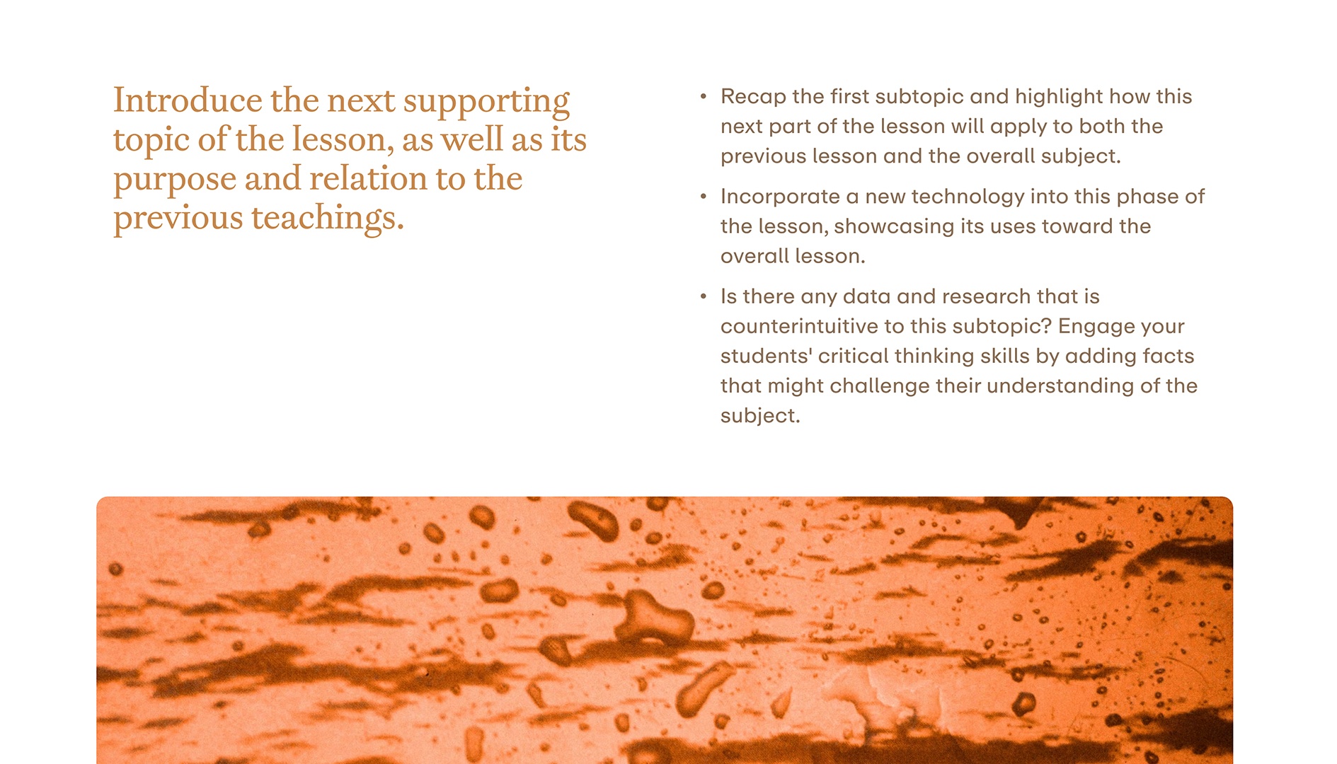 Science Lesson Template - Text Page