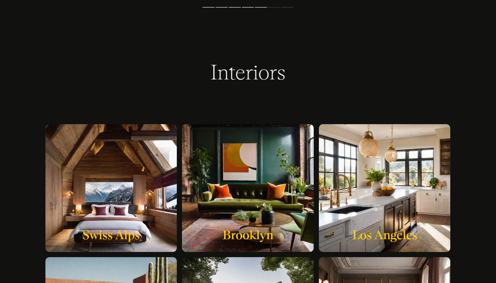 Interior Design Portfolio - Previous Work Collage