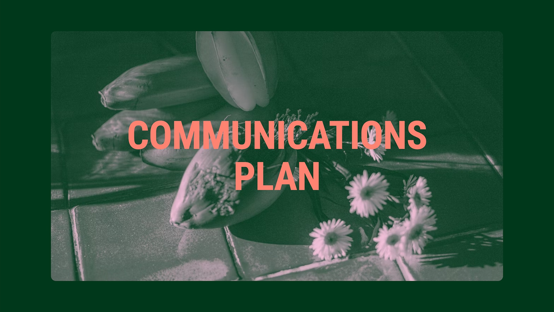 Communications Plan - Title