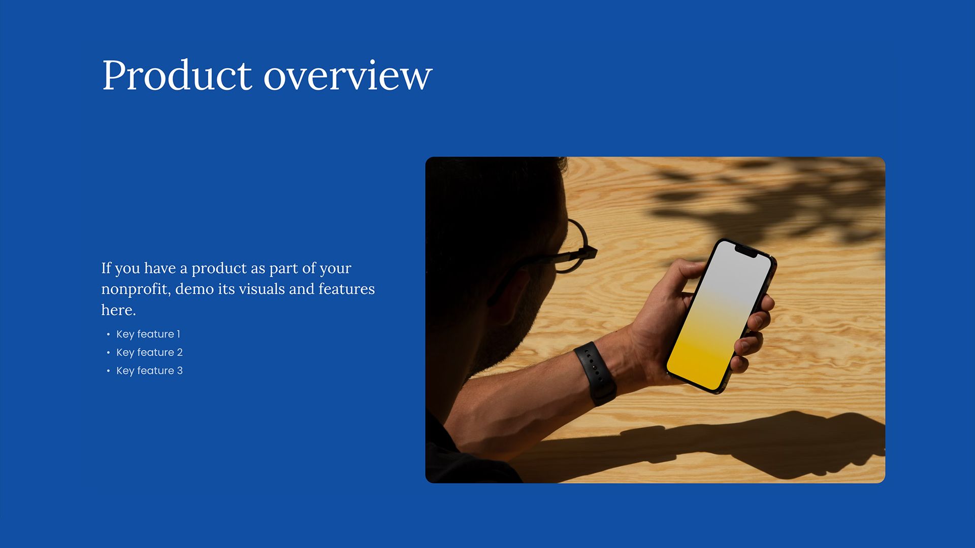 Nonprofit Fundraising Pitch - Product
