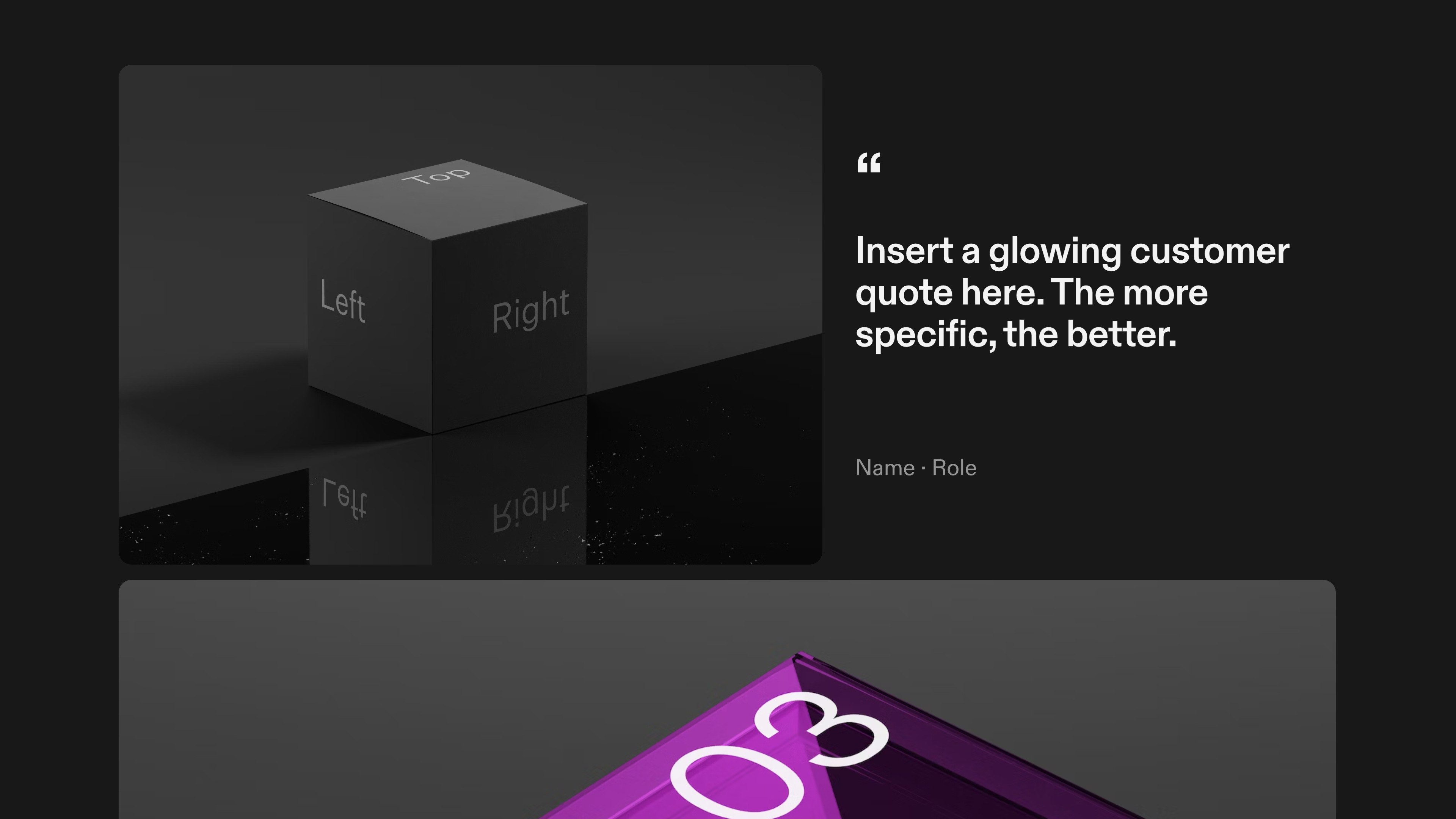 Product Design Portfolio Template – Quote Section