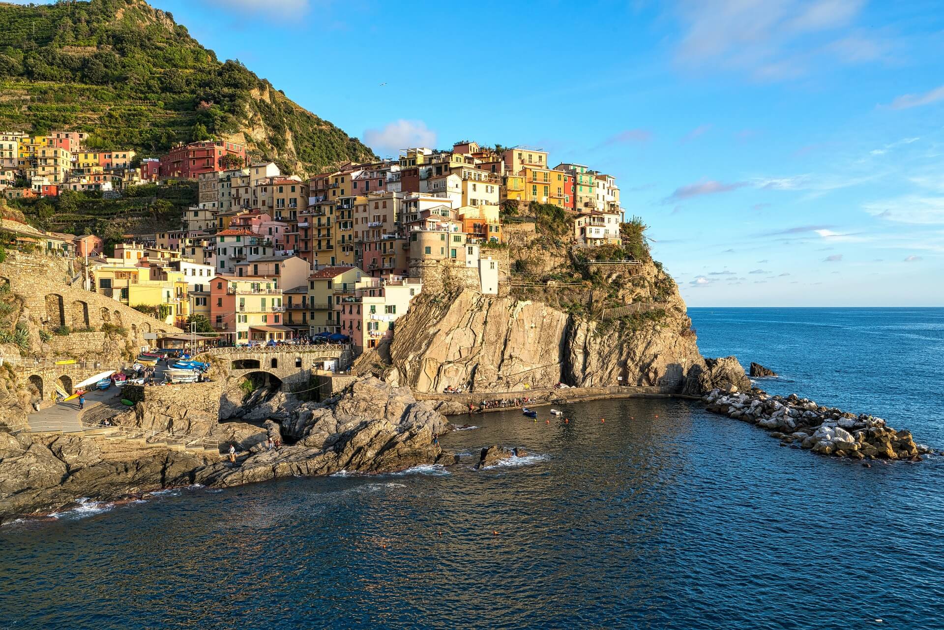 La spiaggia di Manarola
