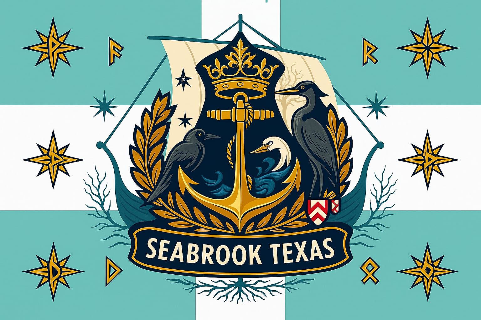 Seabrook Texas Flag #3