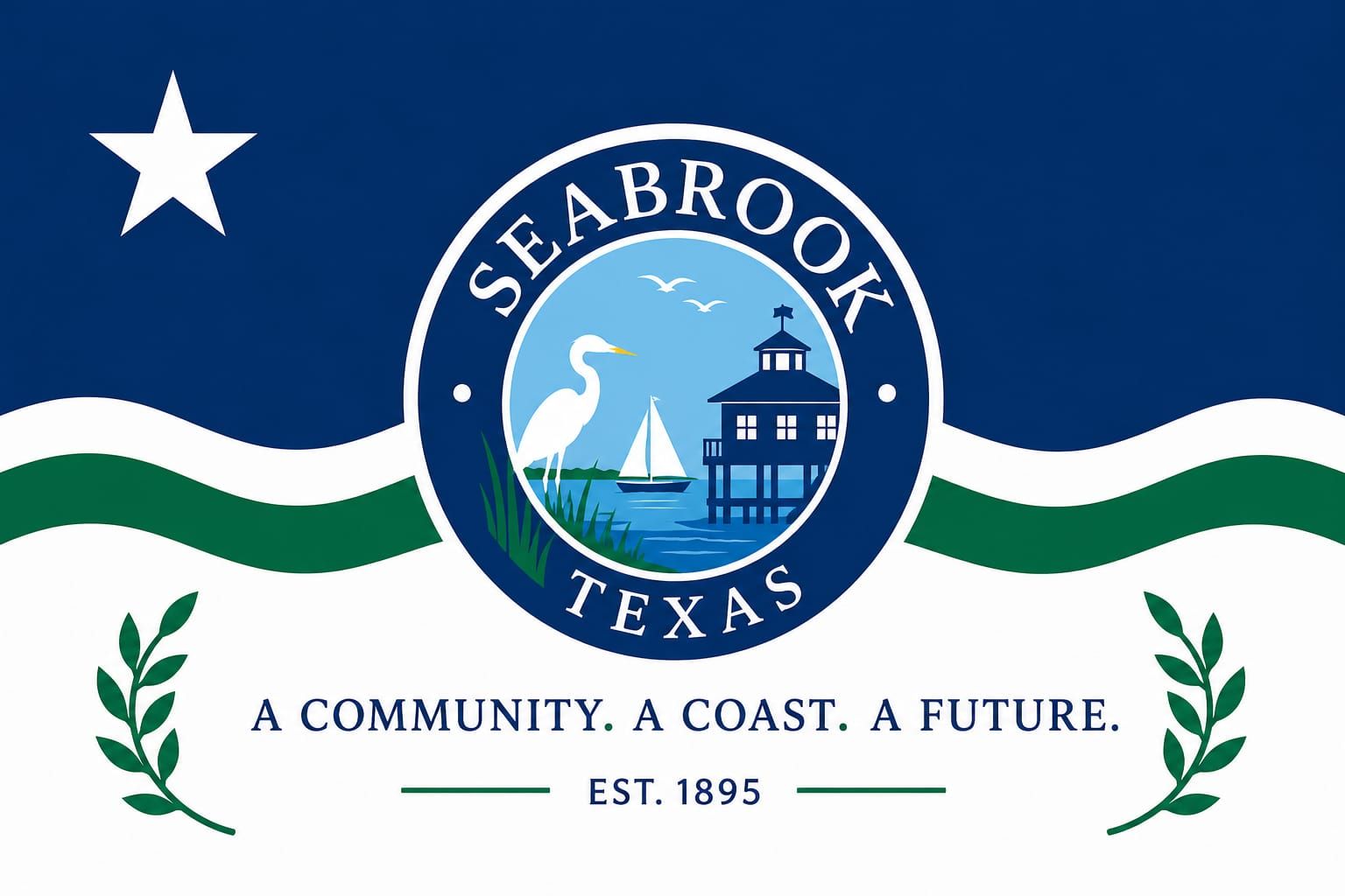 Seabrook Texas Flag #1