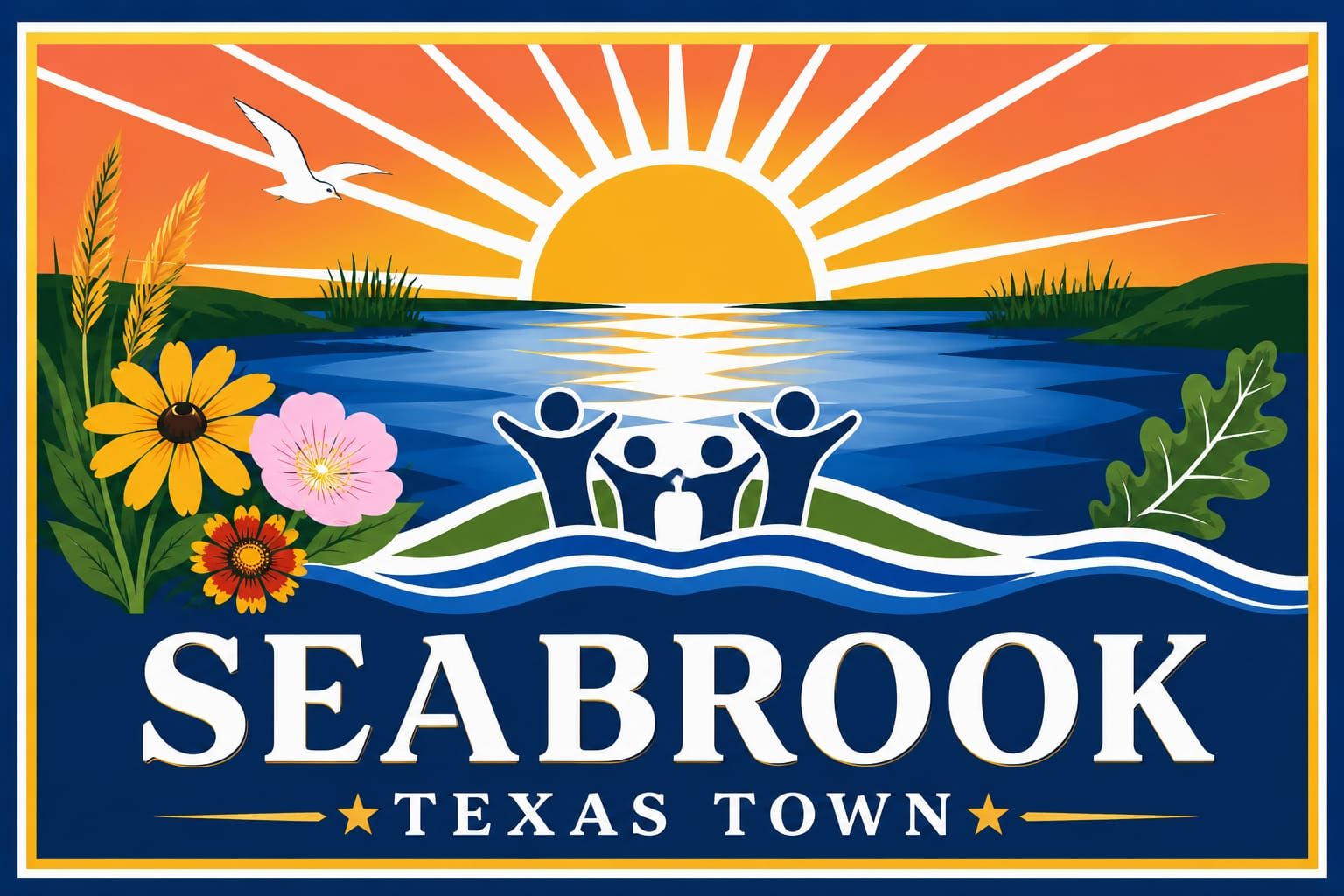 Seabrook Texas Town Sign #8