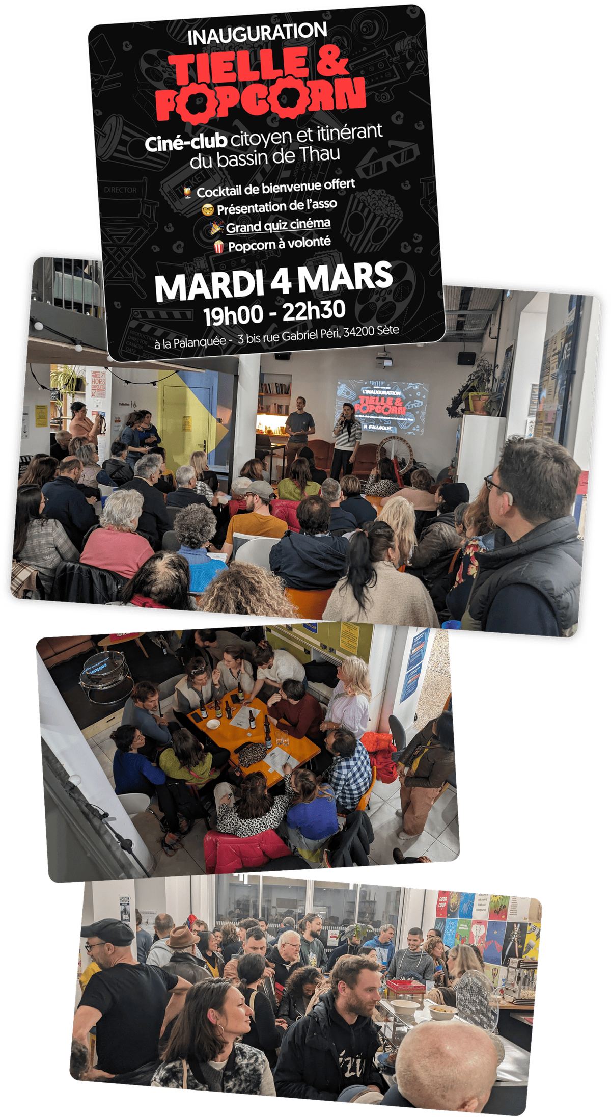 Soirée d'Inauguration du Ciné-Club à la Palanquée