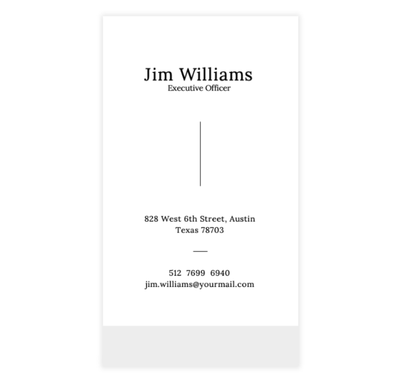 Light Grey and White Business Card Template